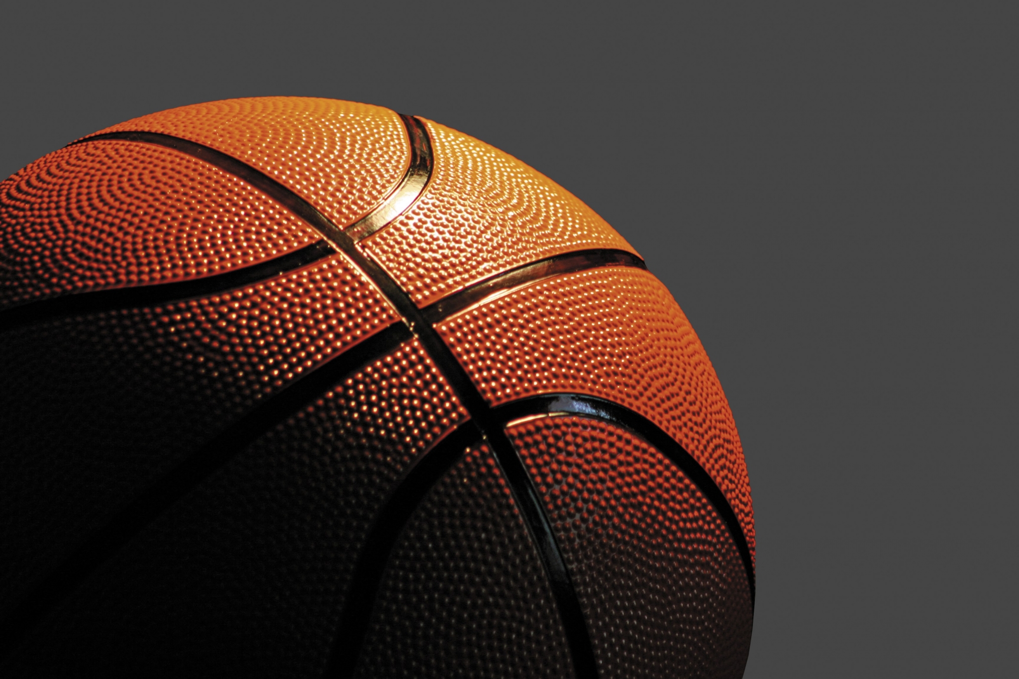 Close-up of a basketball HD Wallpaper