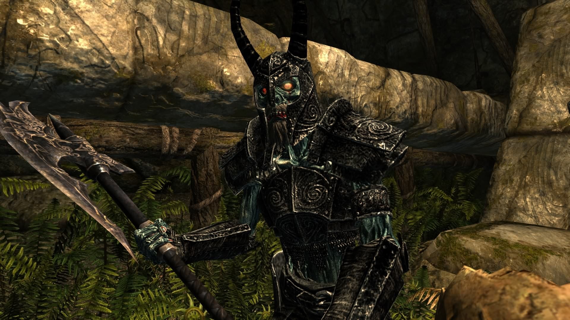 Daedric Warrior with Axe in Skyrim HD Wallpaper