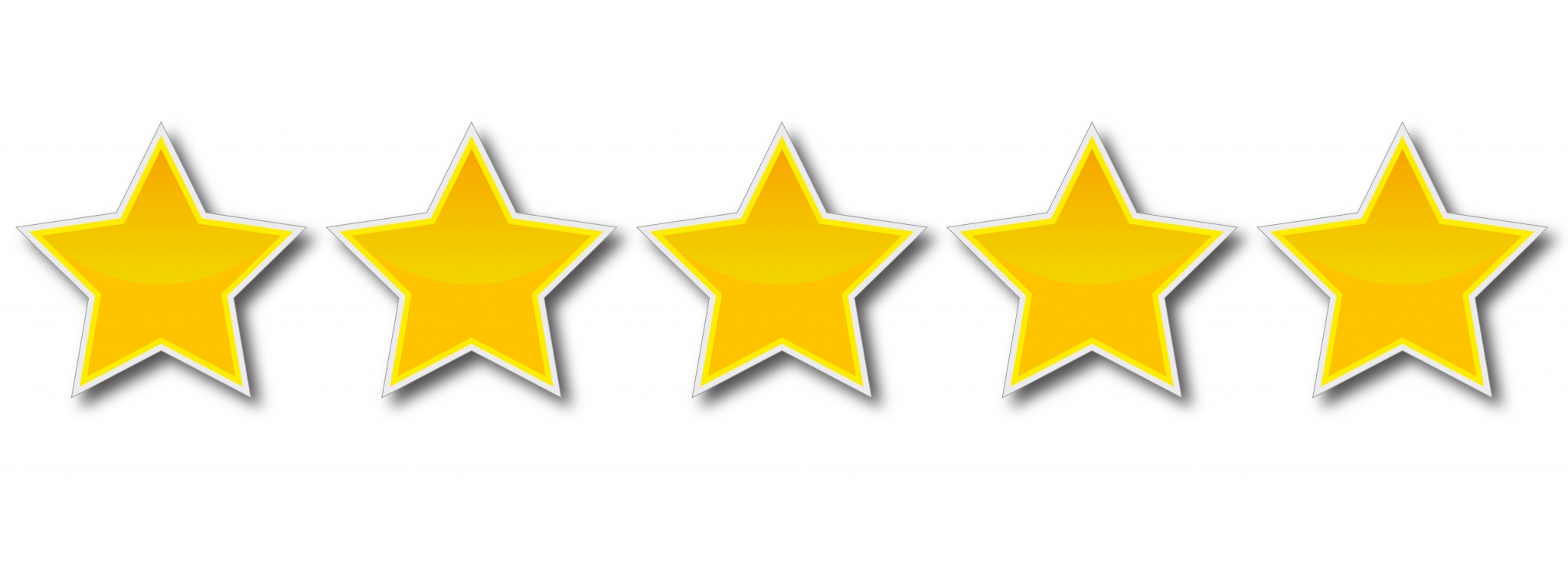Five yellow stars rating HD Wallpaper