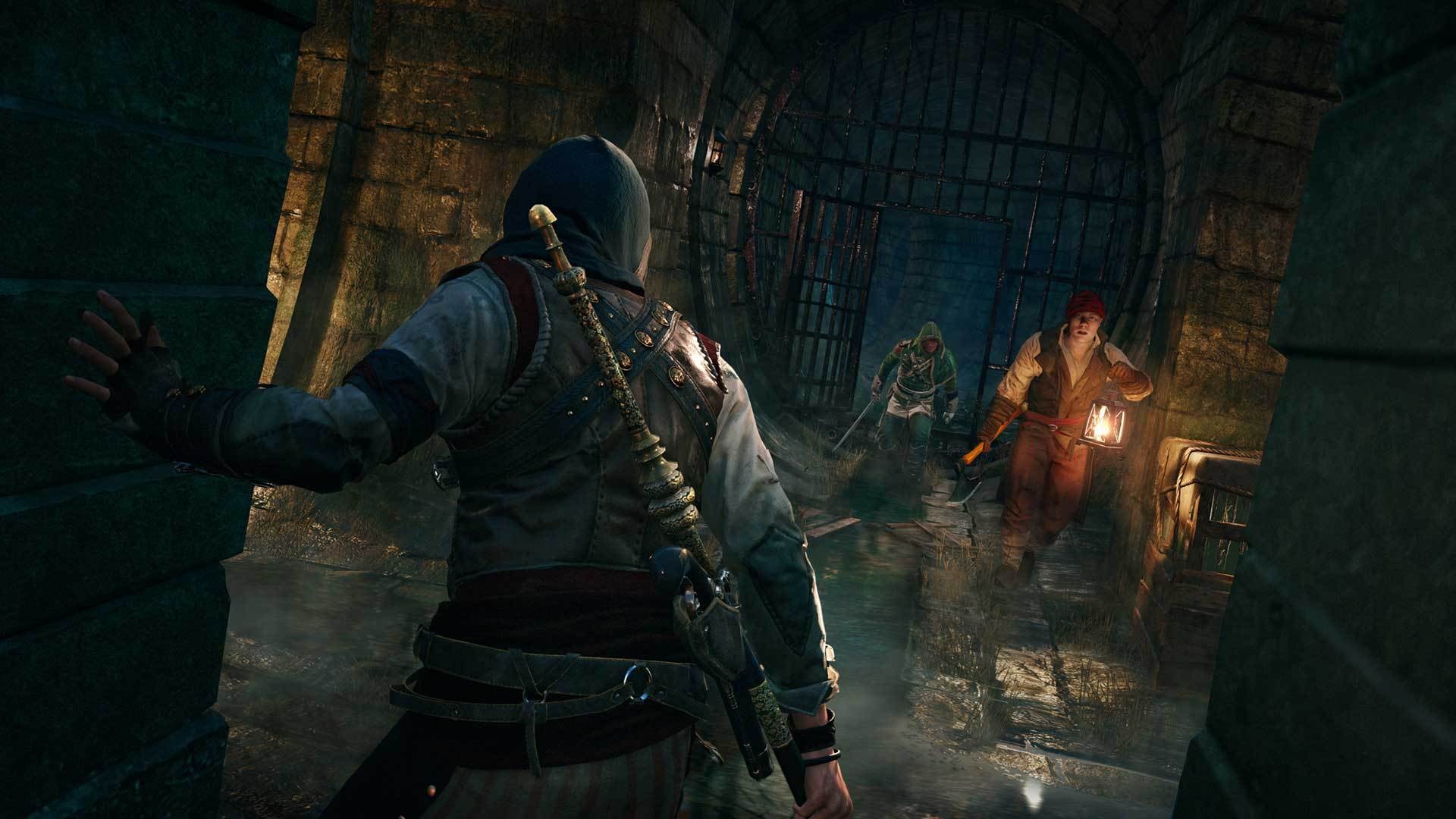Assassin's Creed Unity Arno Dorian in a dungeon HD Wallpaper