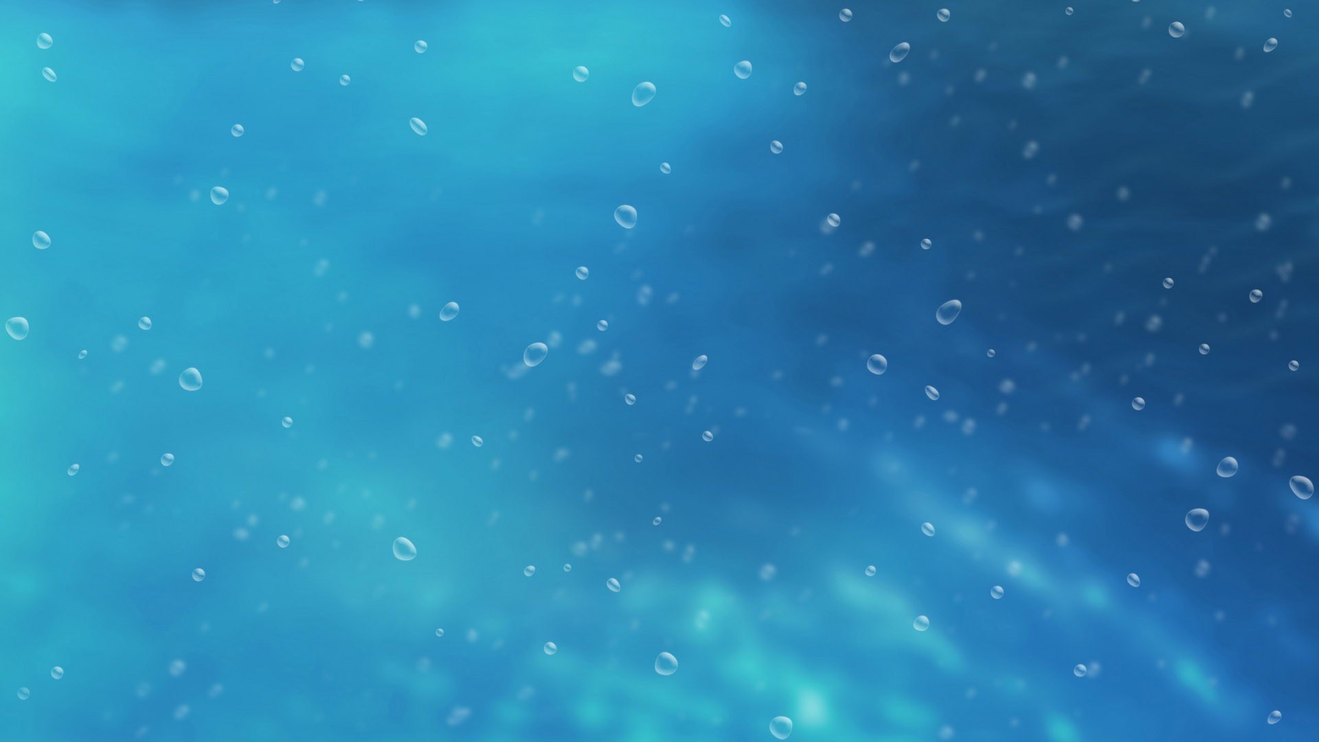 Underwater scene with water droplets HD Wallpaper