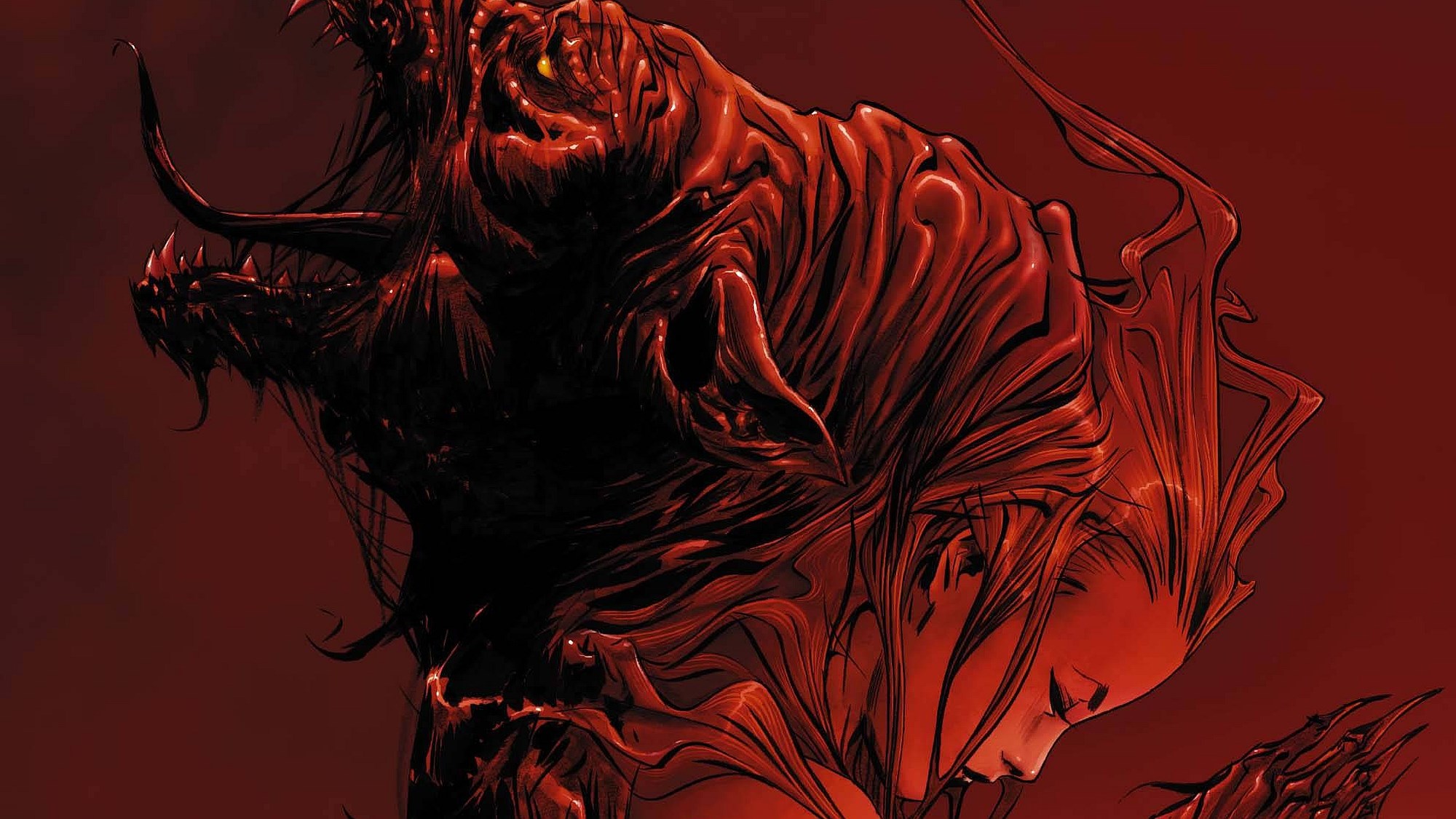 Carnage and Scarlet Witch HD Wallpaper