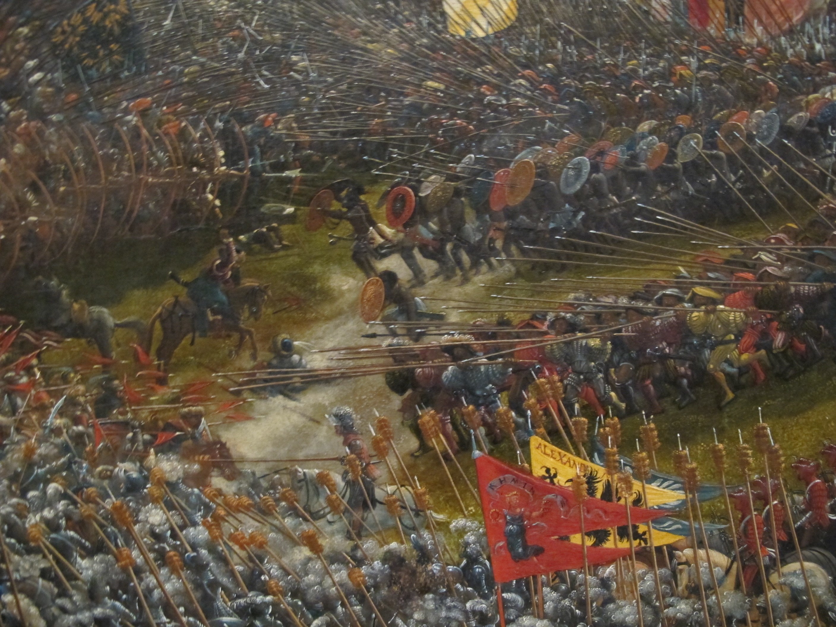 Battle of Issus Painting HD Wallpaper