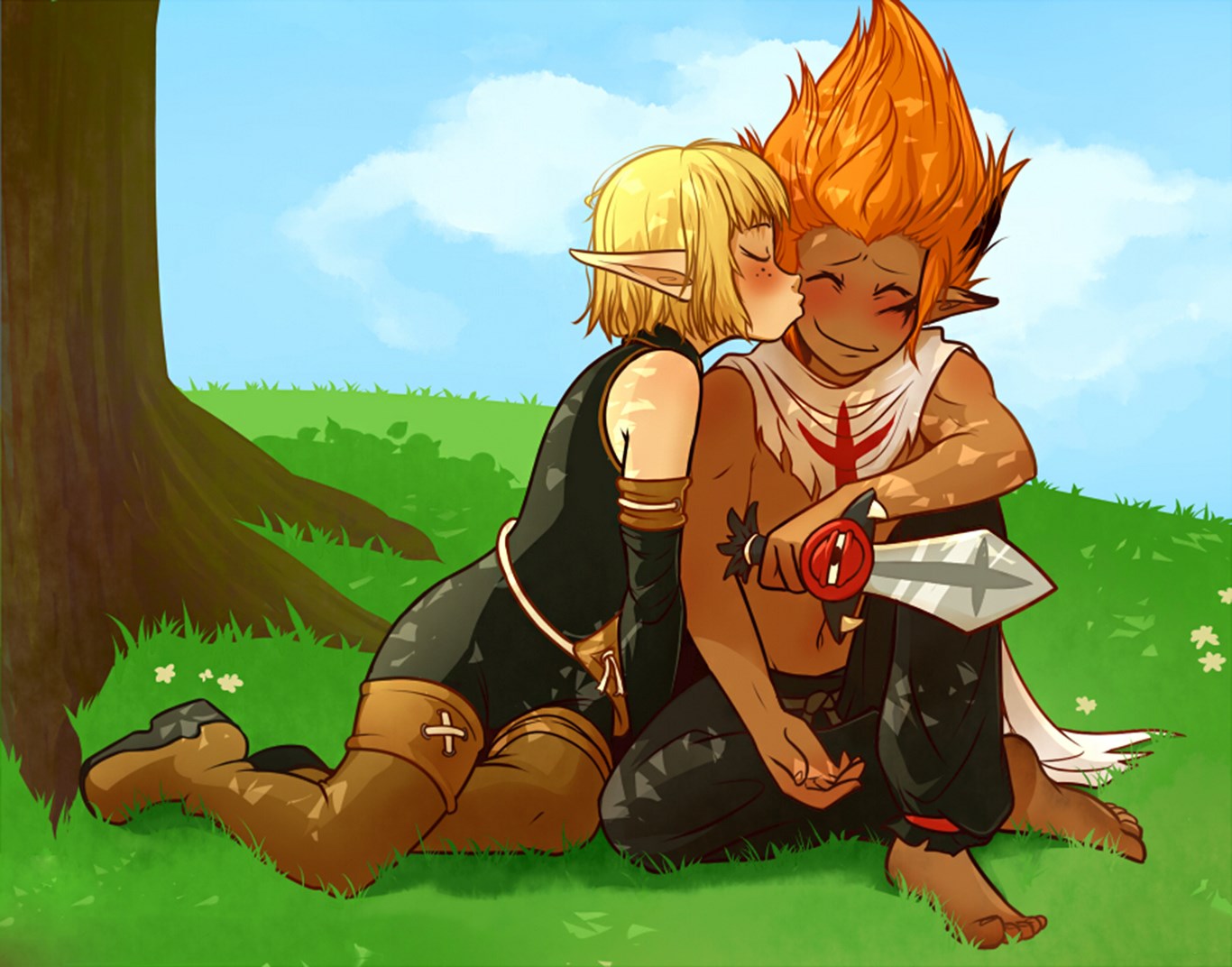 Yugo and Amalia from Wakfu HD Wallpaper