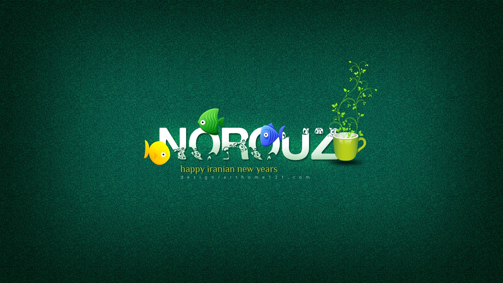 Norooz Happy Iranian New Years Design HD Wallpaper