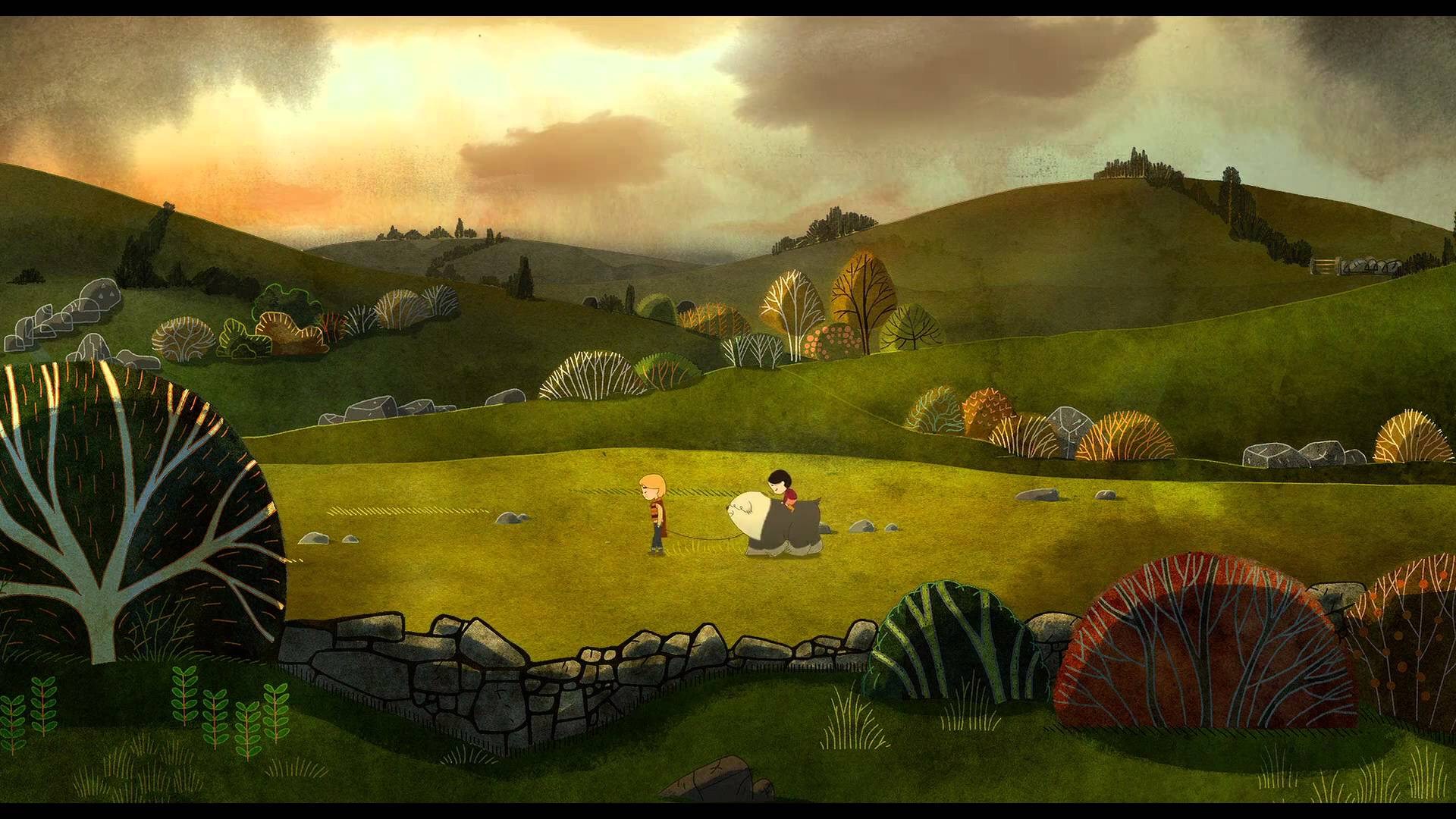 Song of the Sea characters in a landscape HD Wallpaper