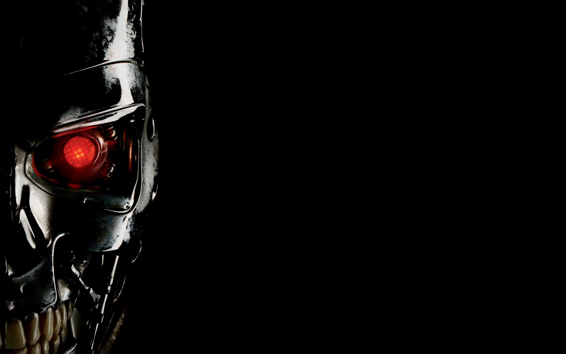 Terminator T-800 eye and teeth HD Wallpaper