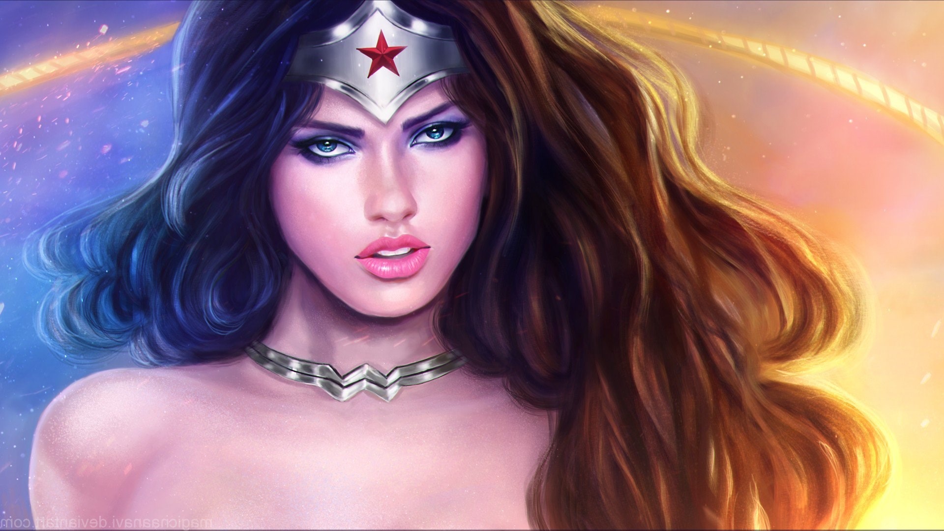Wonder Woman with Lasso of Truth HD Wallpaper