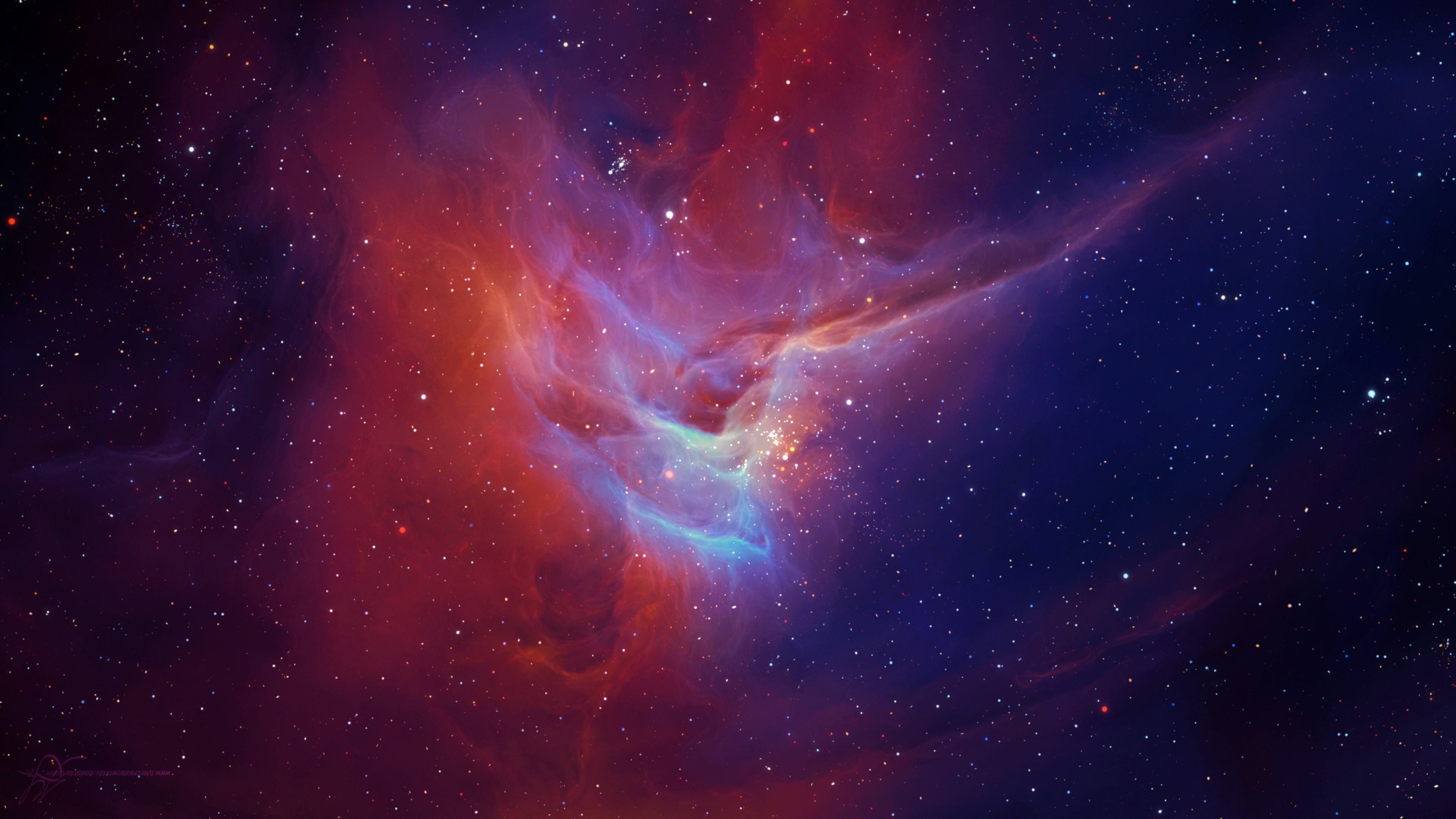 Starry Nebula 4K HD Wallpaper