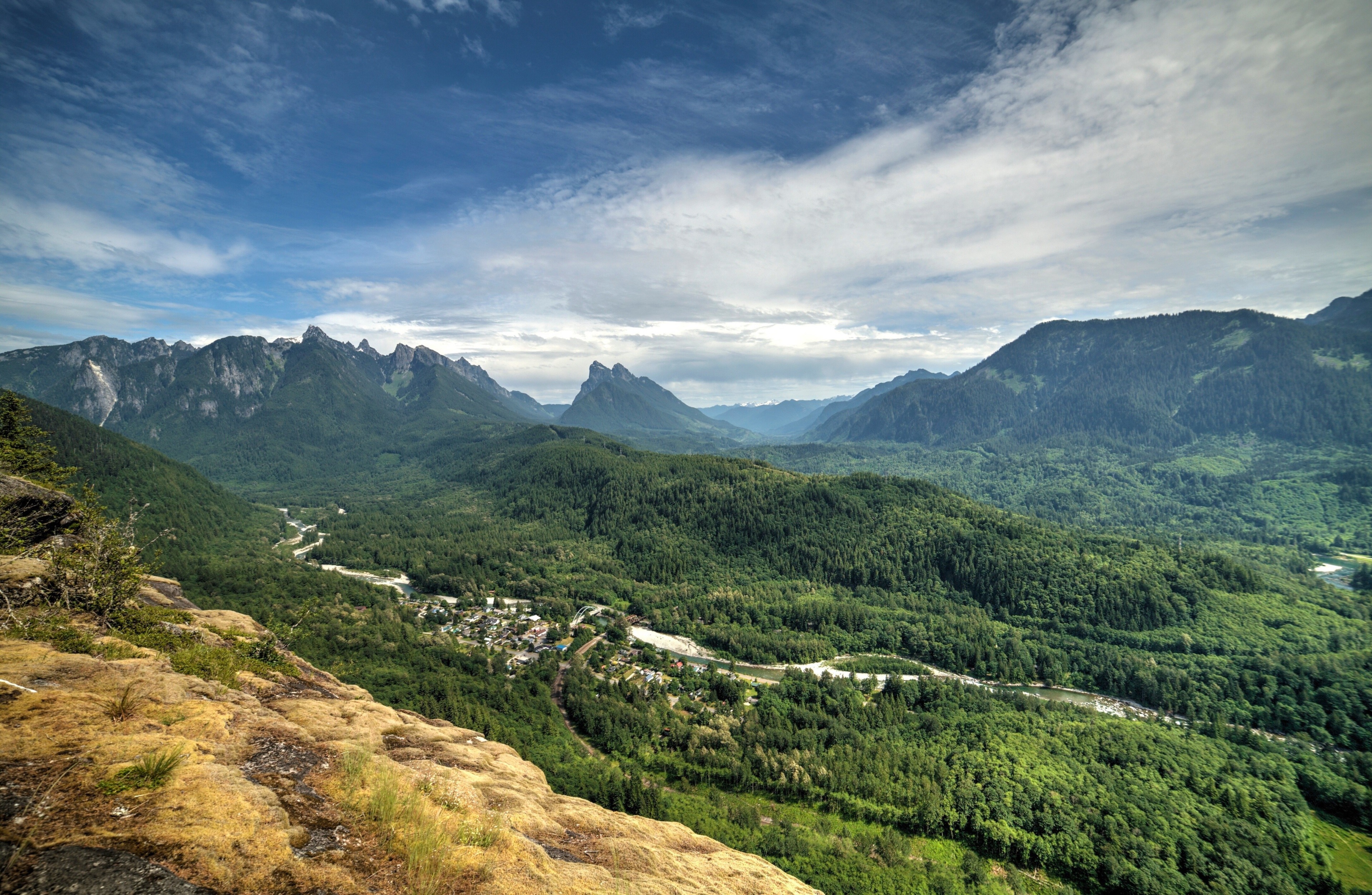 Mountains and Valley 4K HD Wallpaper