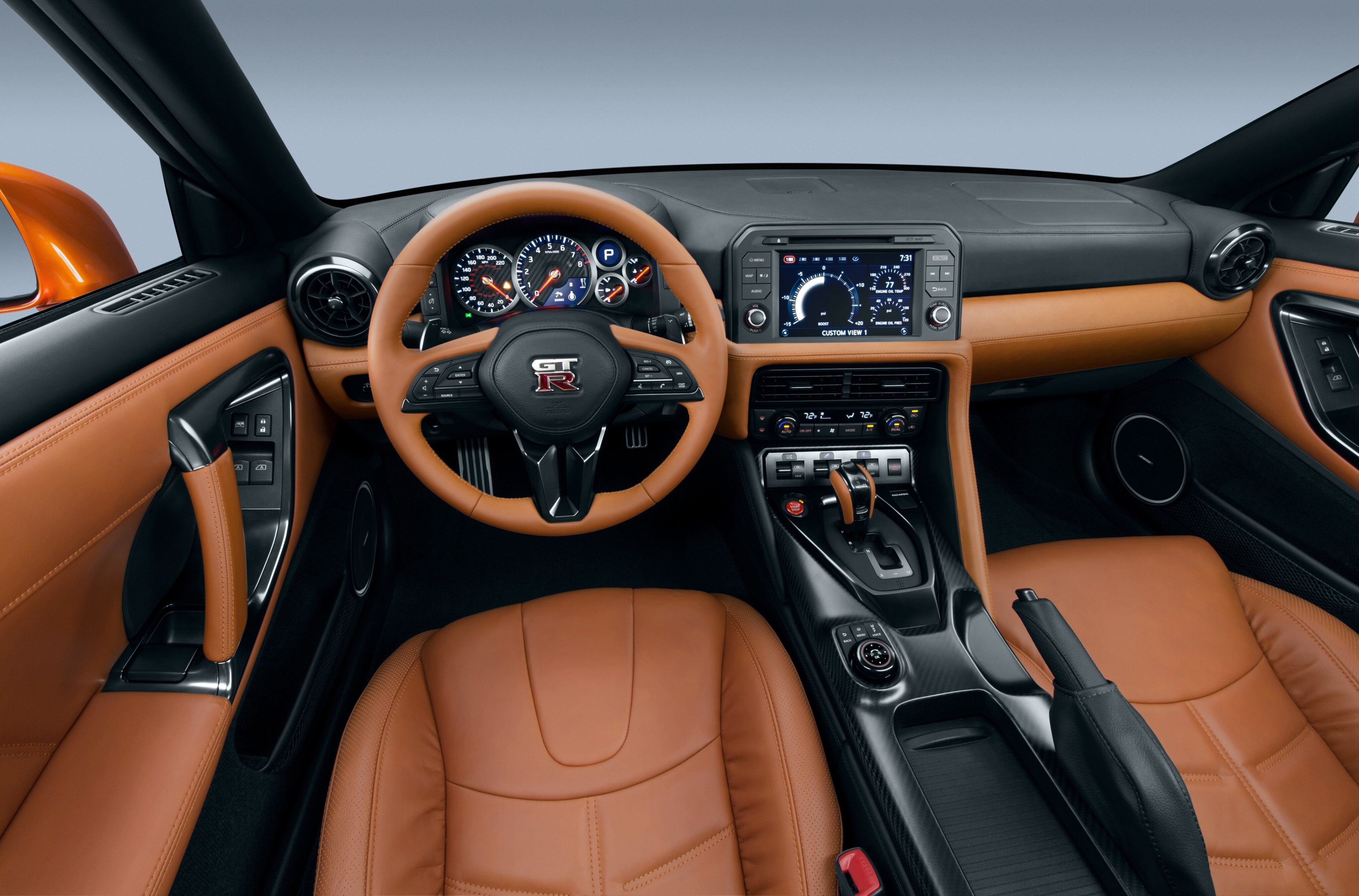 Nissan GT-R interior dashboard 4K HD Wallpaper