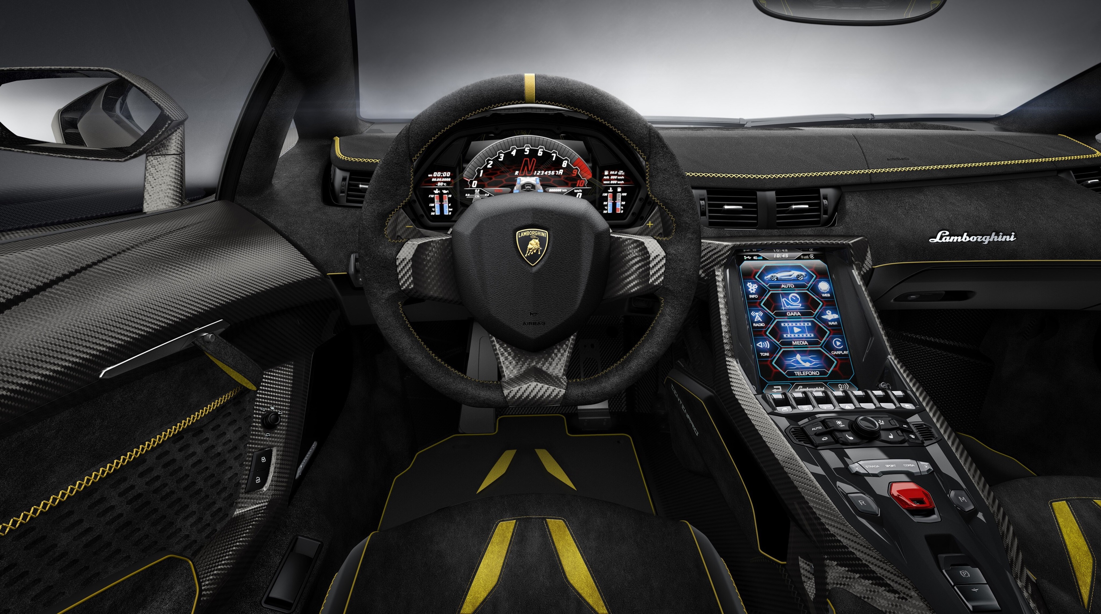 Lamborghini Centenario Interior 4K HD Wallpaper