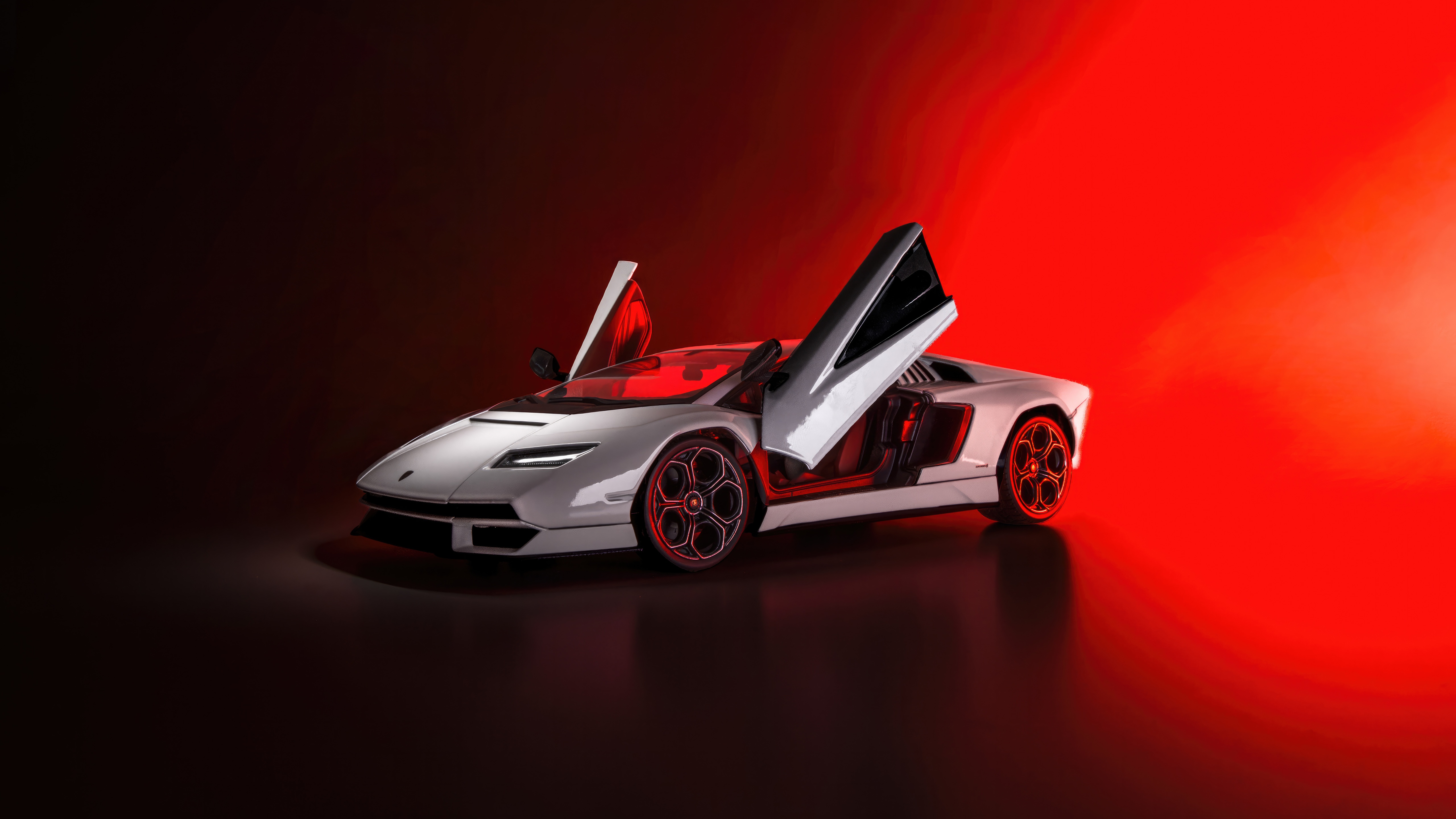 Lamborghini Countach with Scissor Doors Open HD Wallpaper