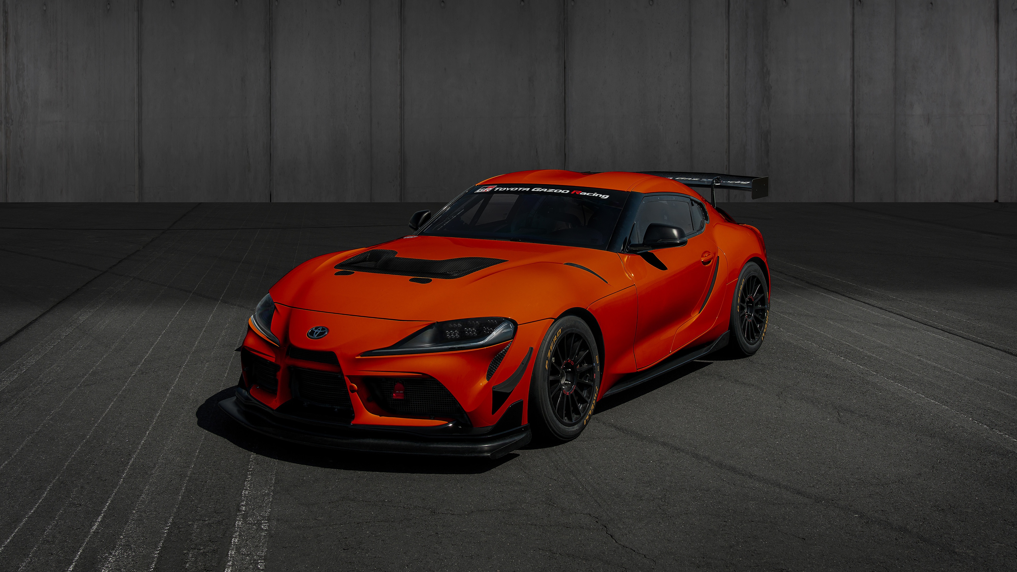 Orange Toyota GR Supra GT4 100 Edition HD Wallpaper