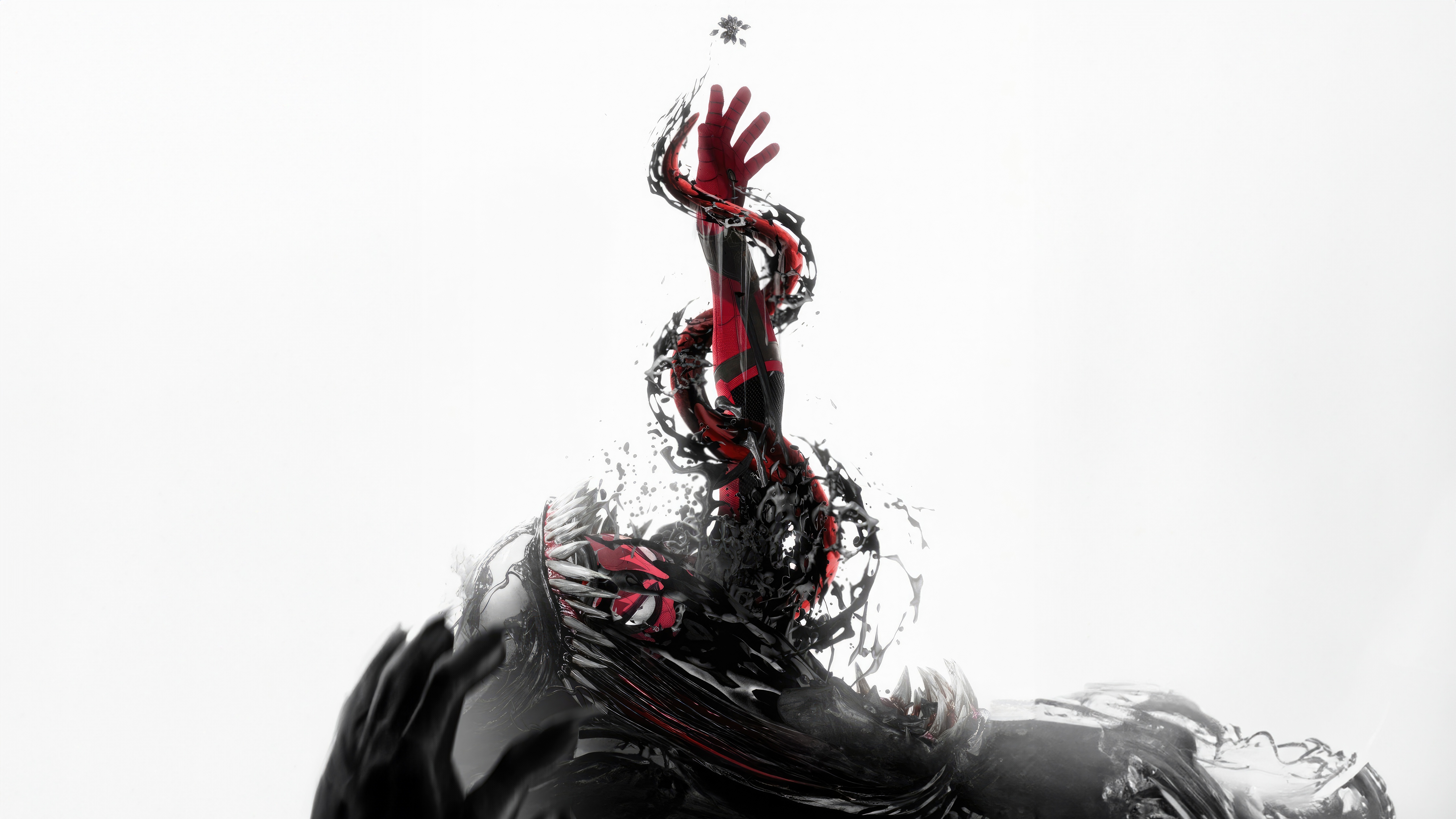 Spider-Man Symbiote transformation HD Wallpaper