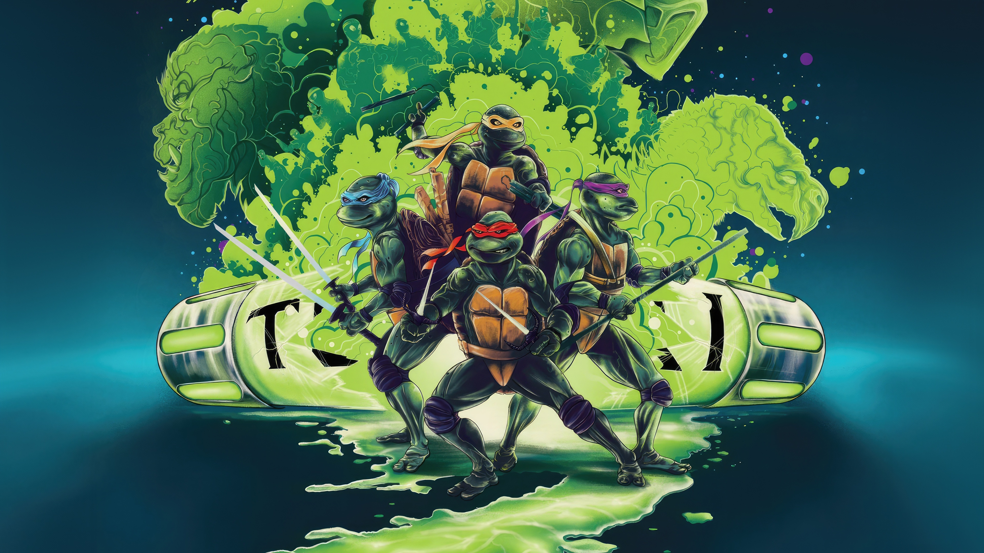 Teenage Mutant Ninja Turtles and ooze HD Wallpaper