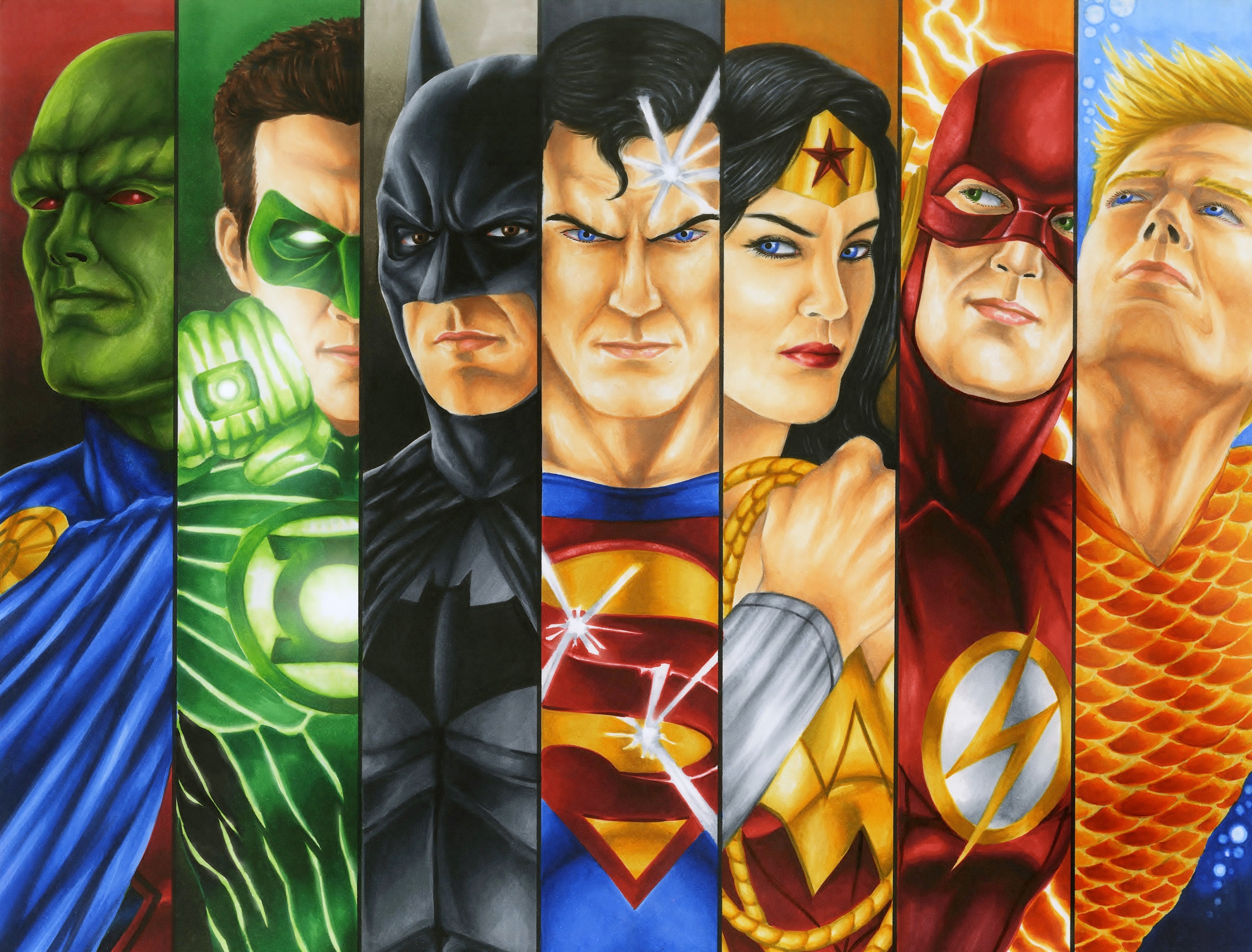 Justice League characters in 4K HD Wallpaper