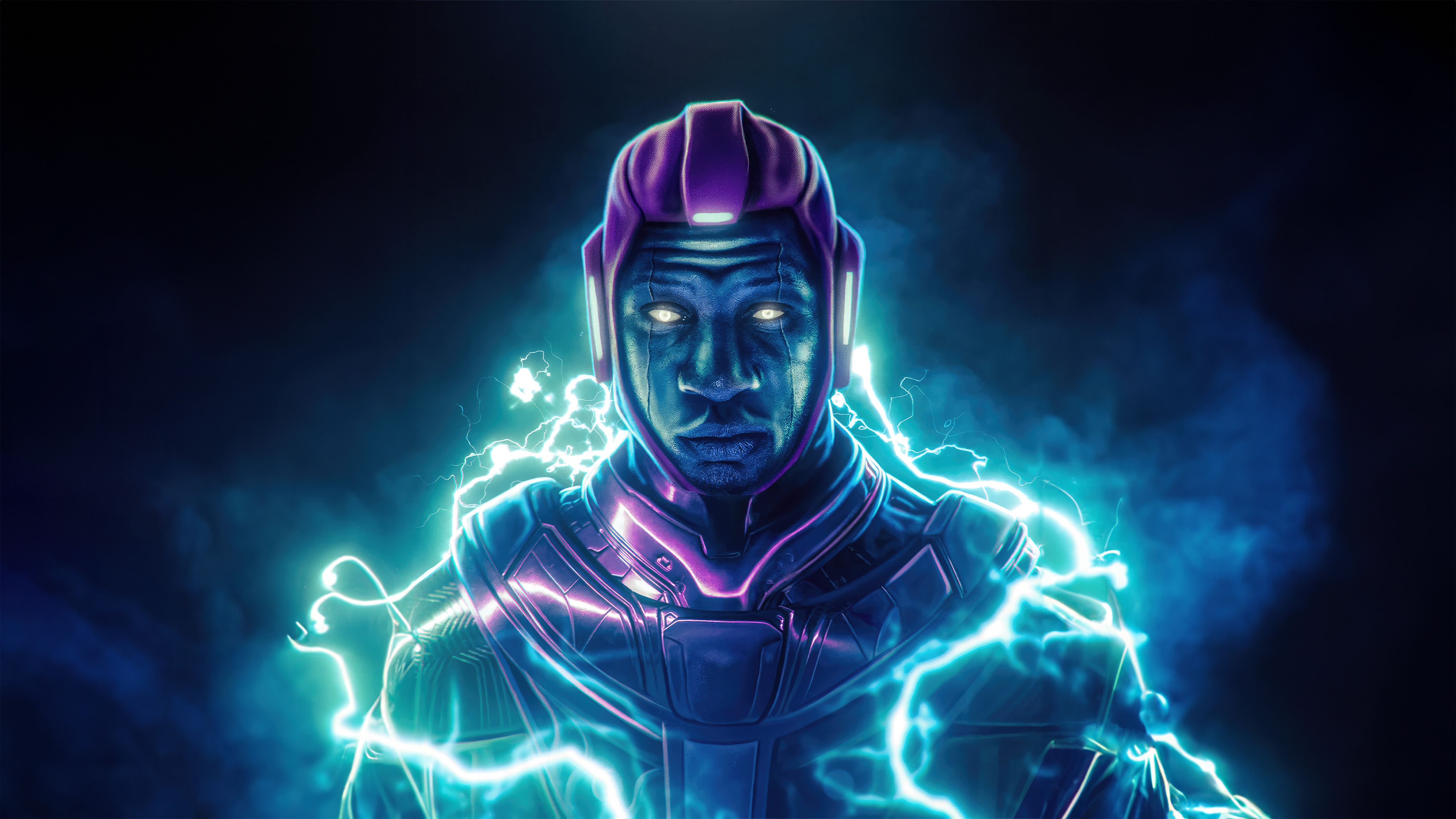 Kang The Conqueror surrounded by lightning HD Wallpaper