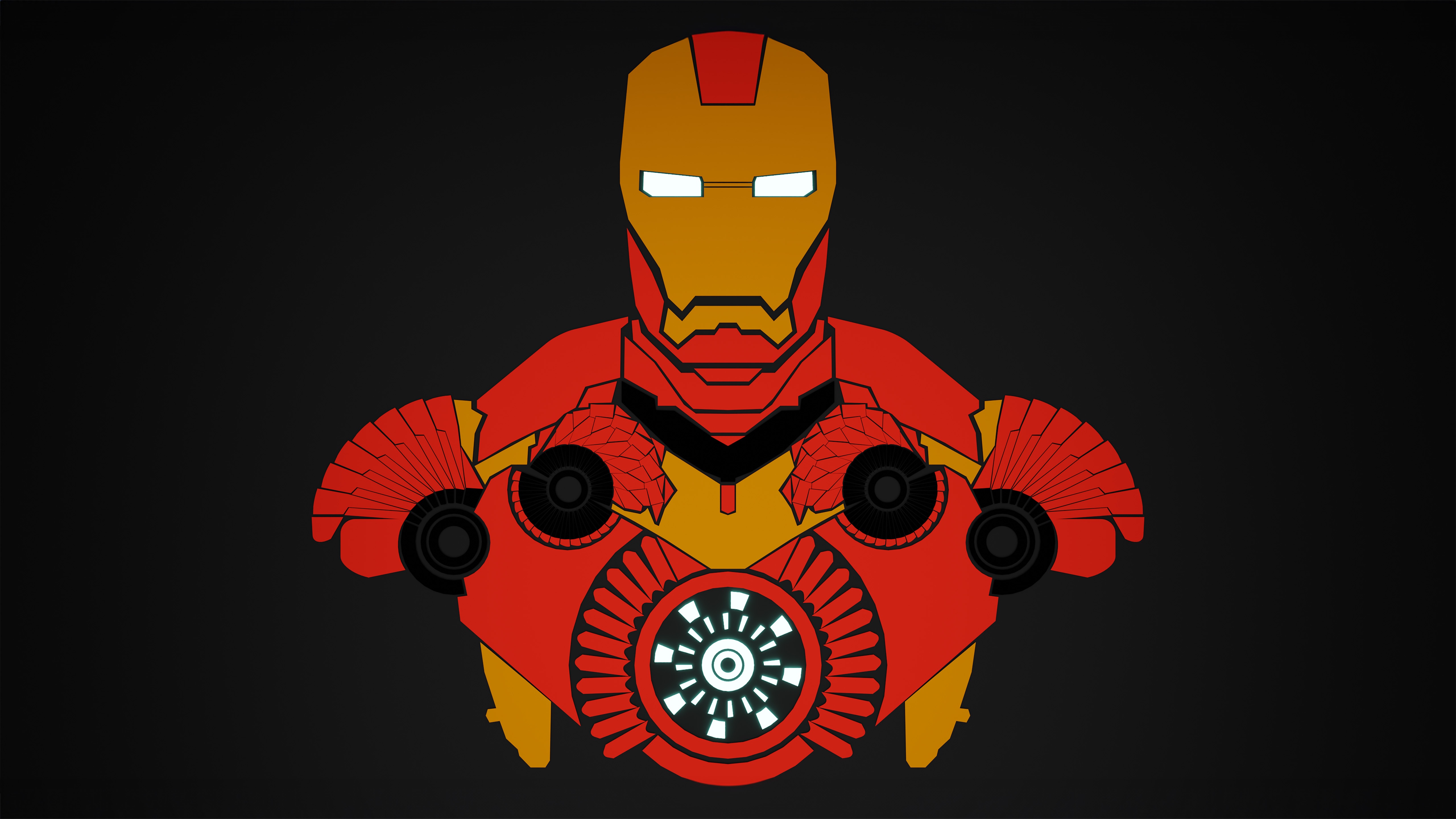 Iron Man Minimalist Arsenal HD Wallpaper