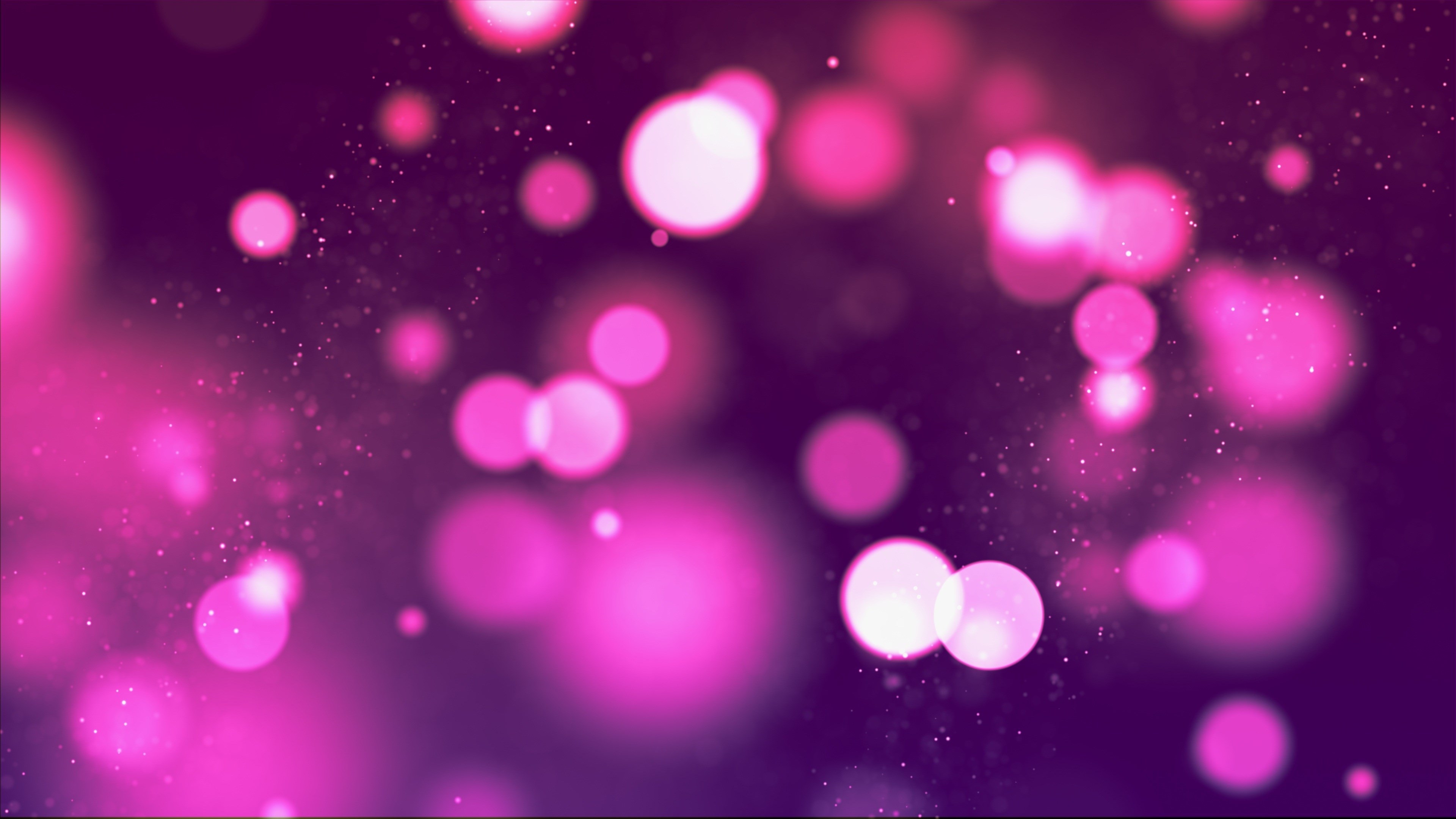 4K Vibrant Pink and Purple Light Bokeh HD Wallpaper