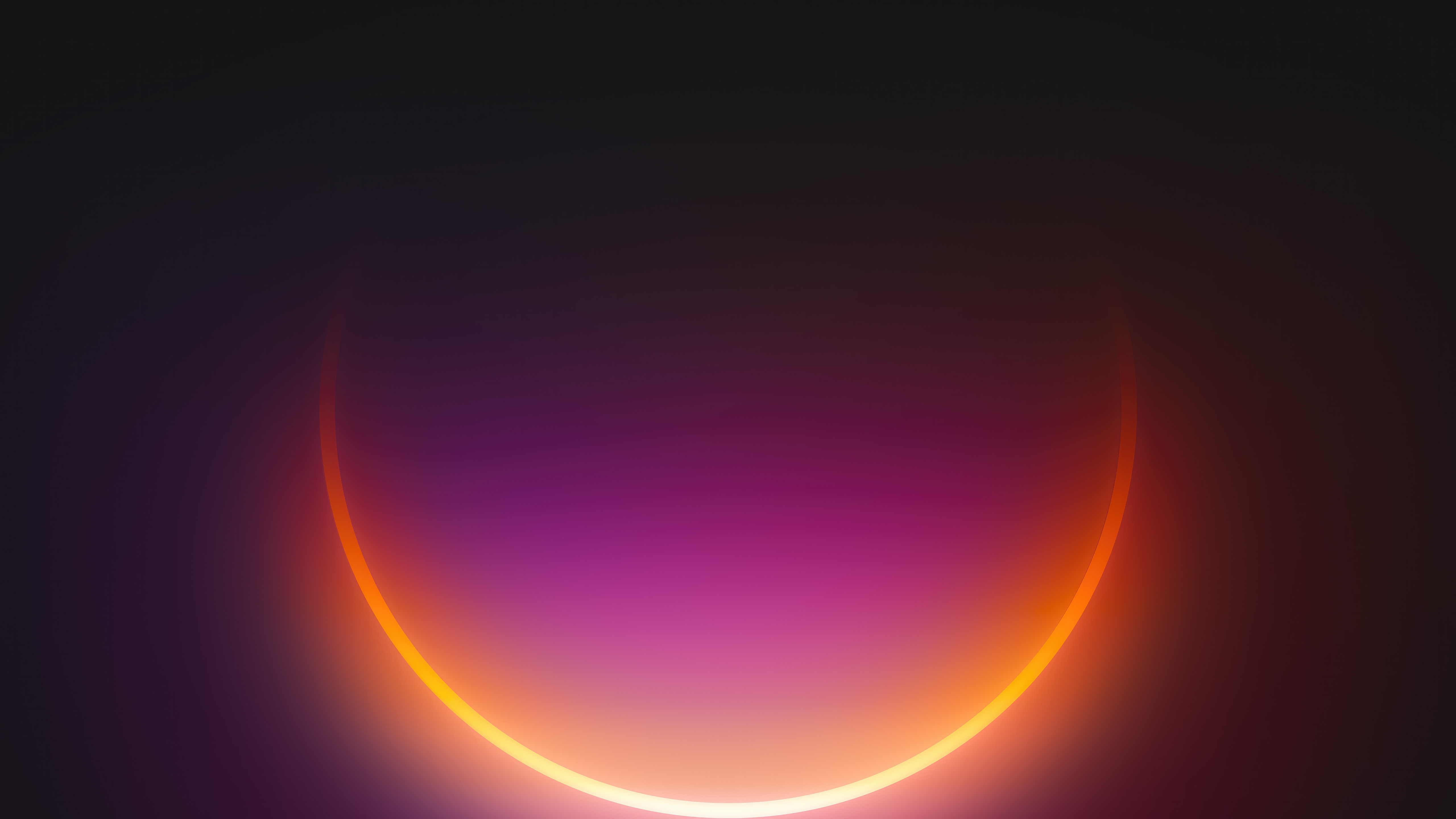 Neon Half Circle with Purple and Orange Gradient HD Wallpaper