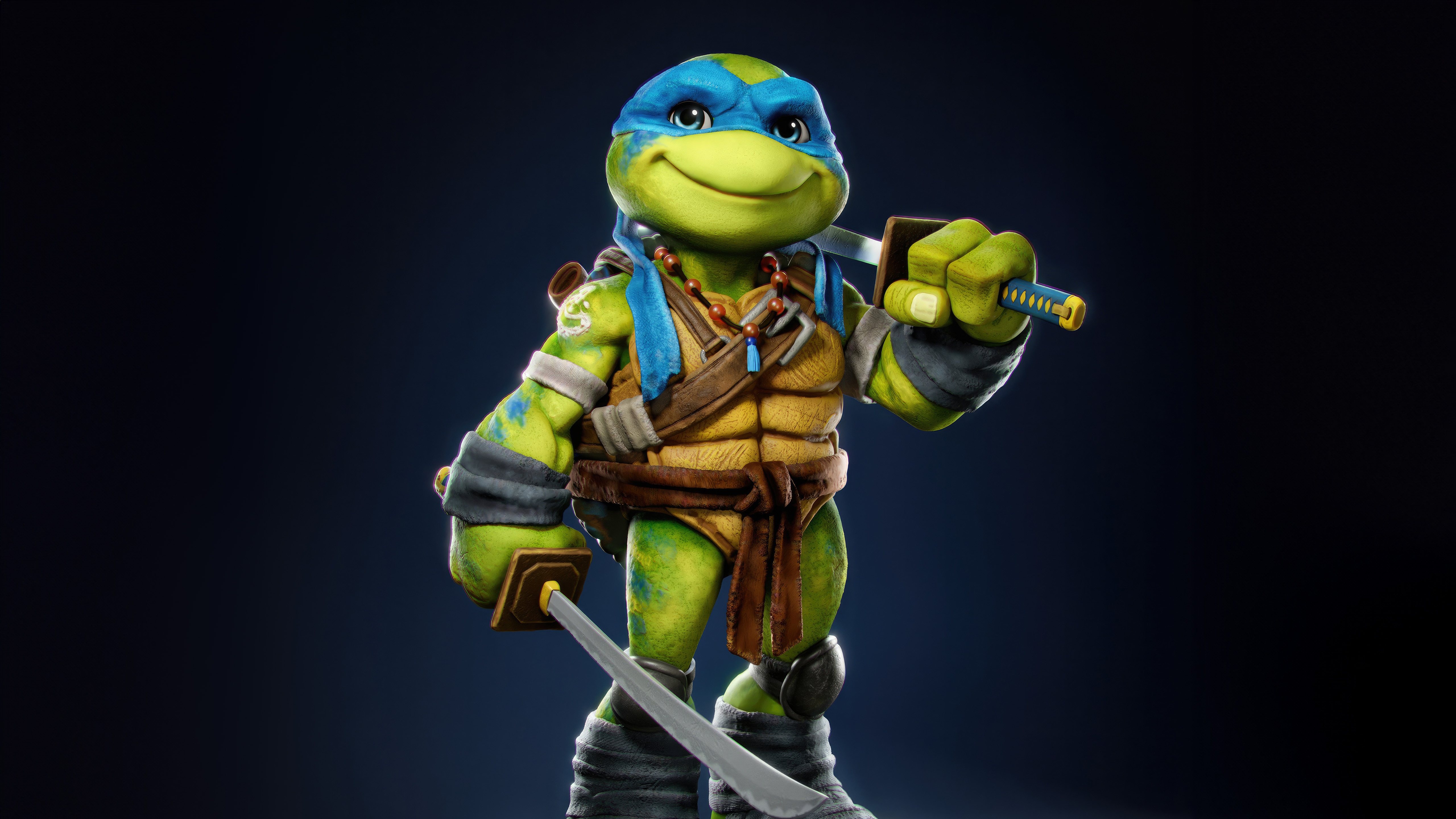 Cute Leonardo from Teenage Mutant Ninja Turtles HD Wallpaper