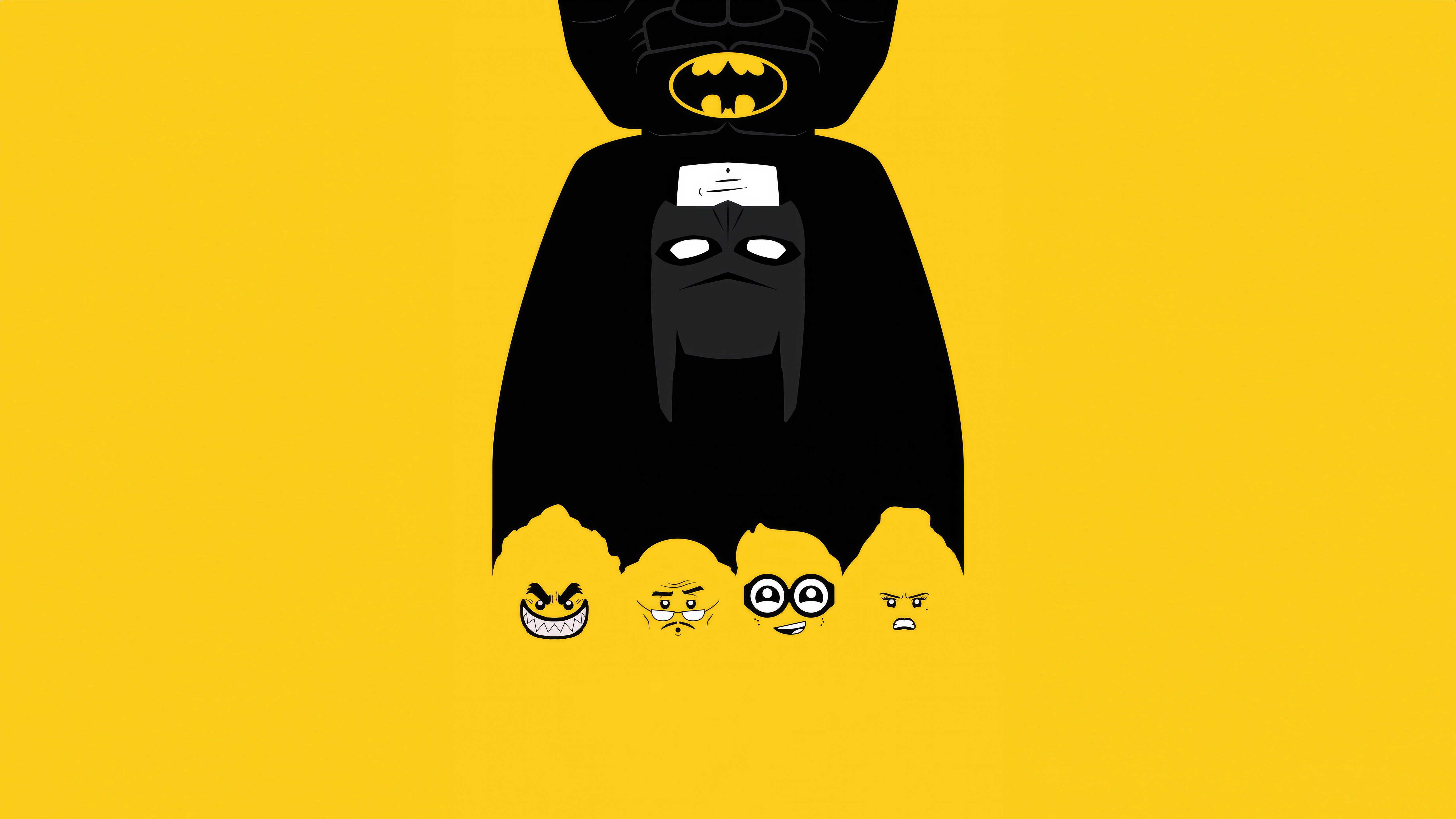 The Lego Batman Movie Minimalist Poster HD Wallpaper