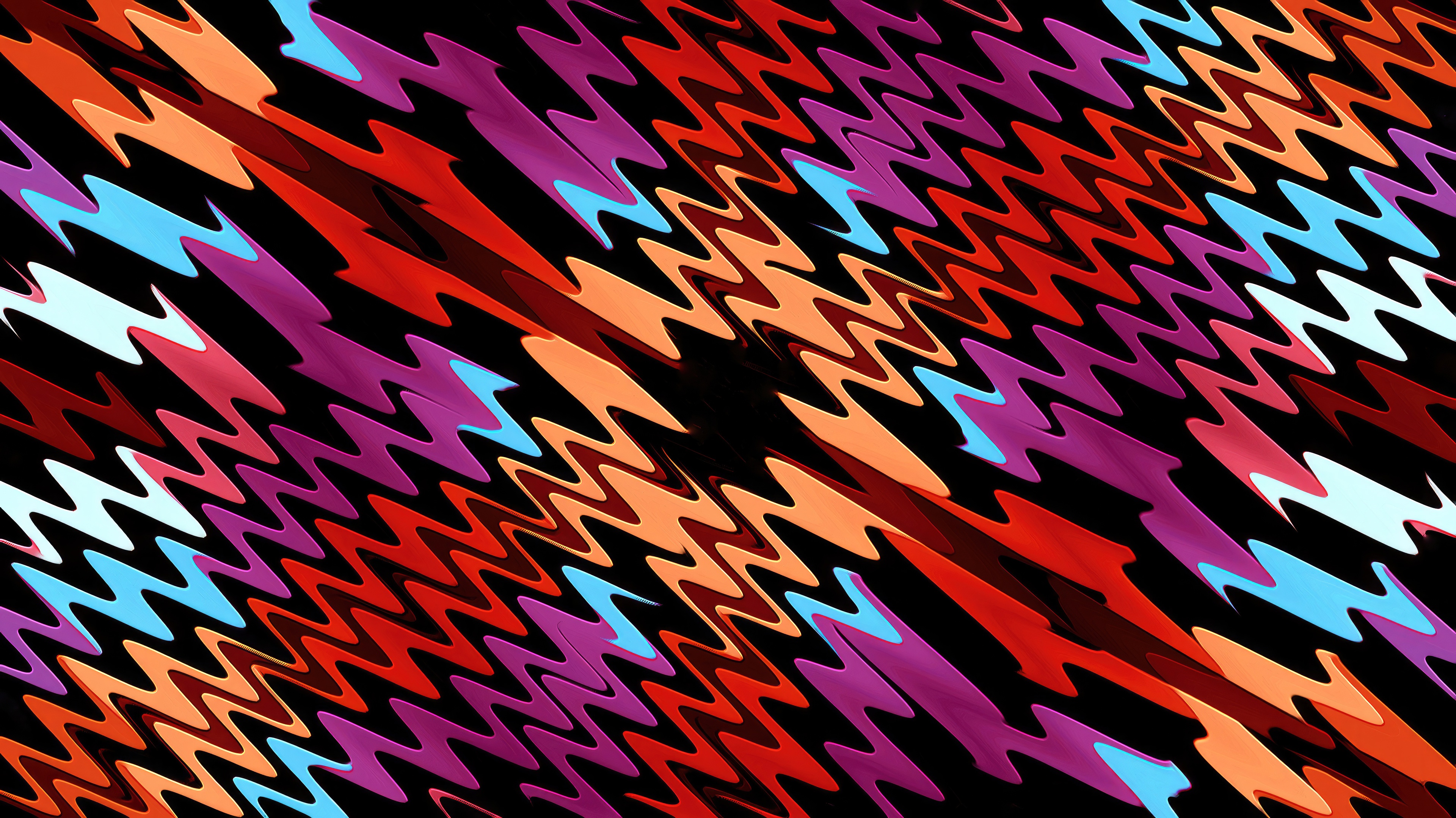 Abstract Zig Zag Pattern HD Wallpaper