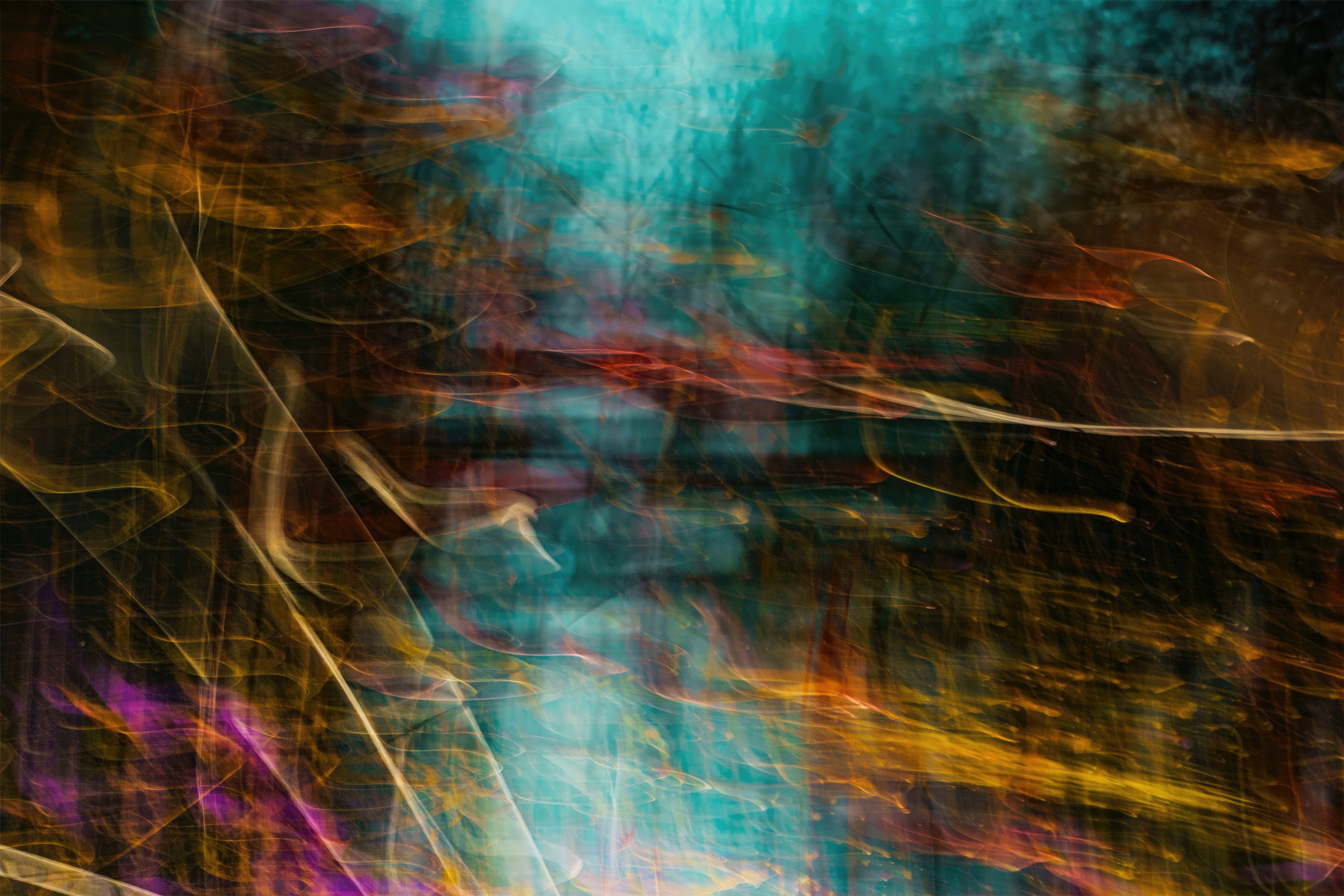 Abstract streaks of light and color HD Wallpaper