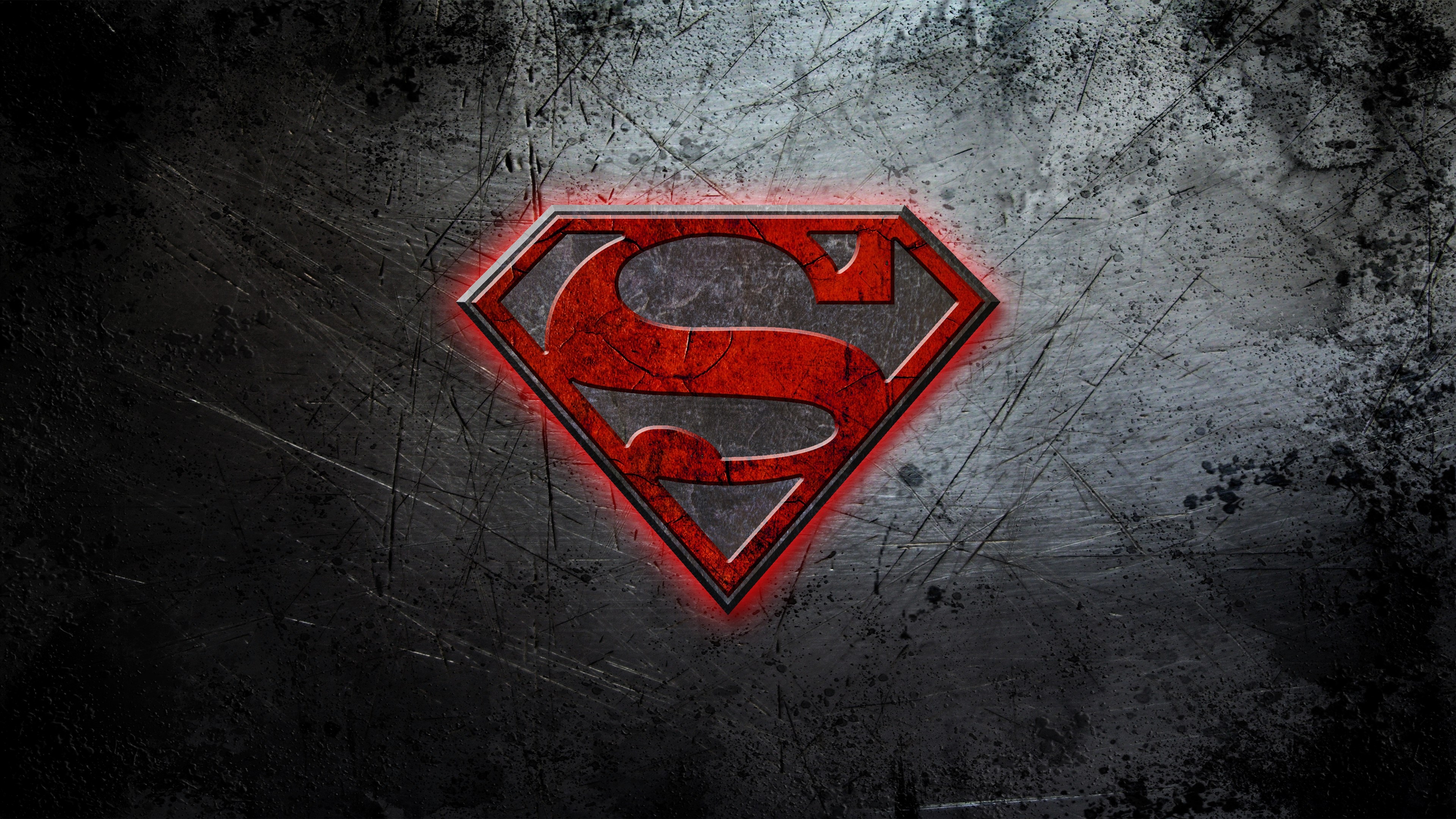 Superman 4K Logo HD Wallpaper