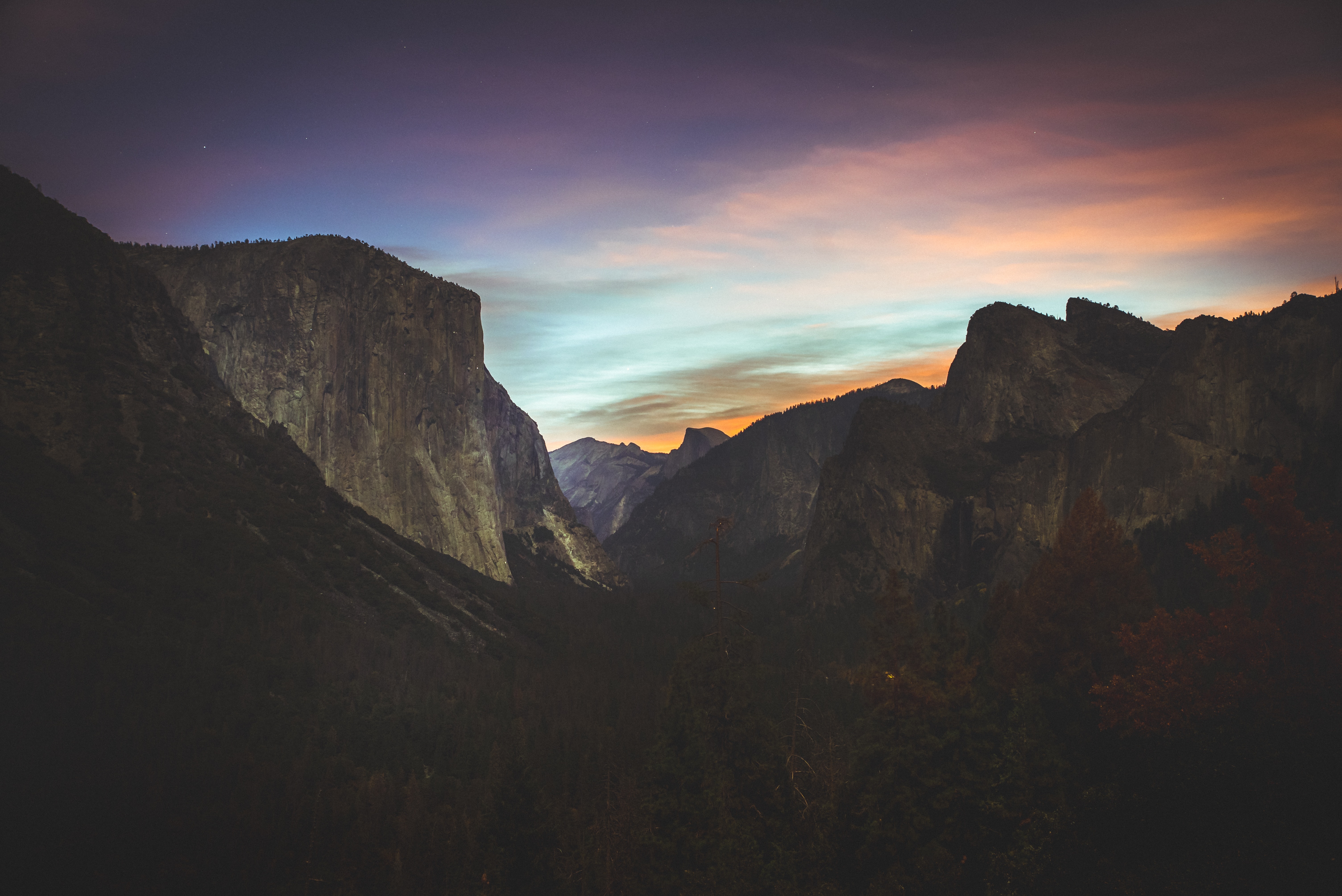 Yosemite Valley at Sunset HD Wallpaper