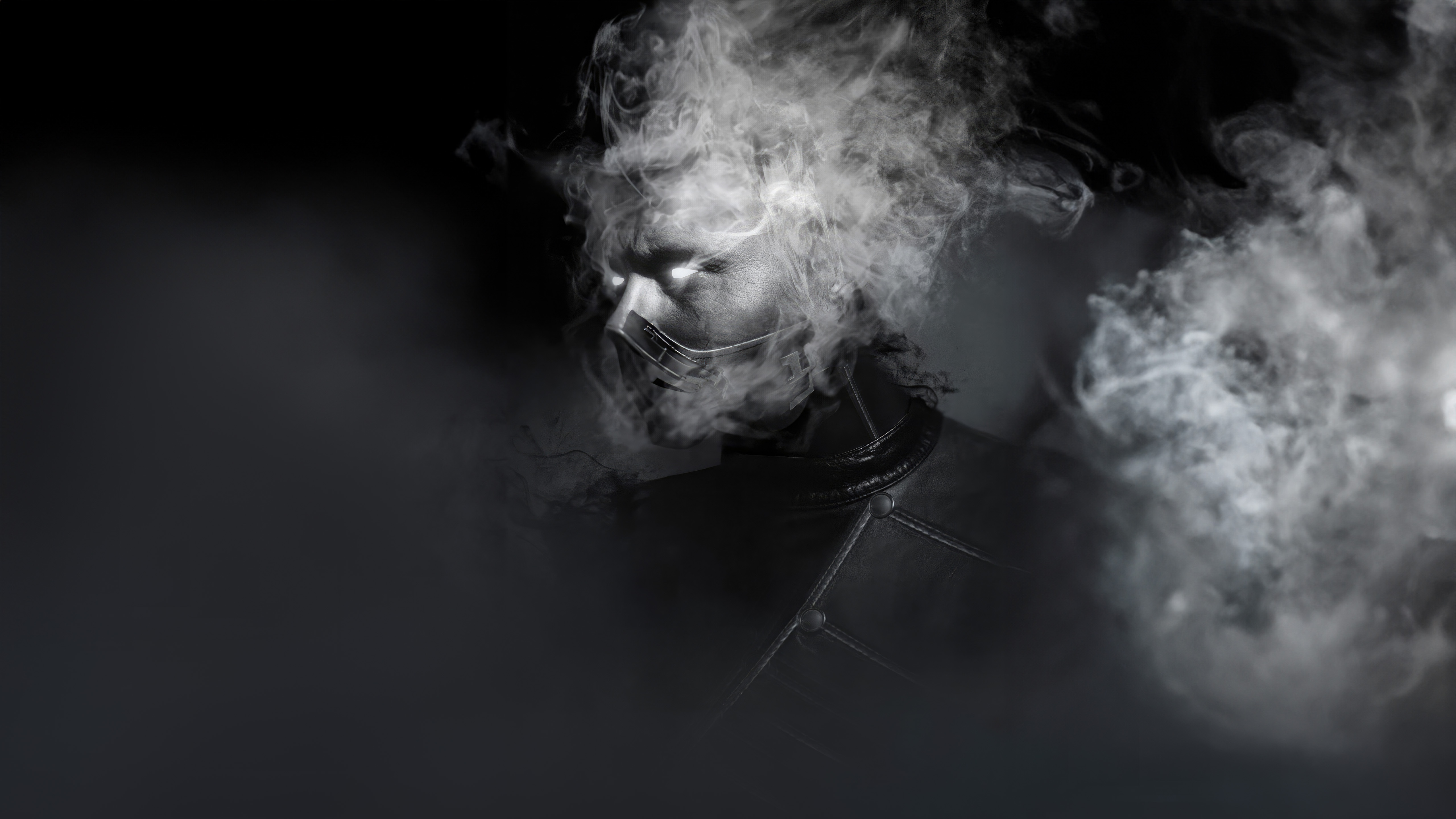 Scorpion from Mortal Kombat 11 in smoke HD Wallpaper