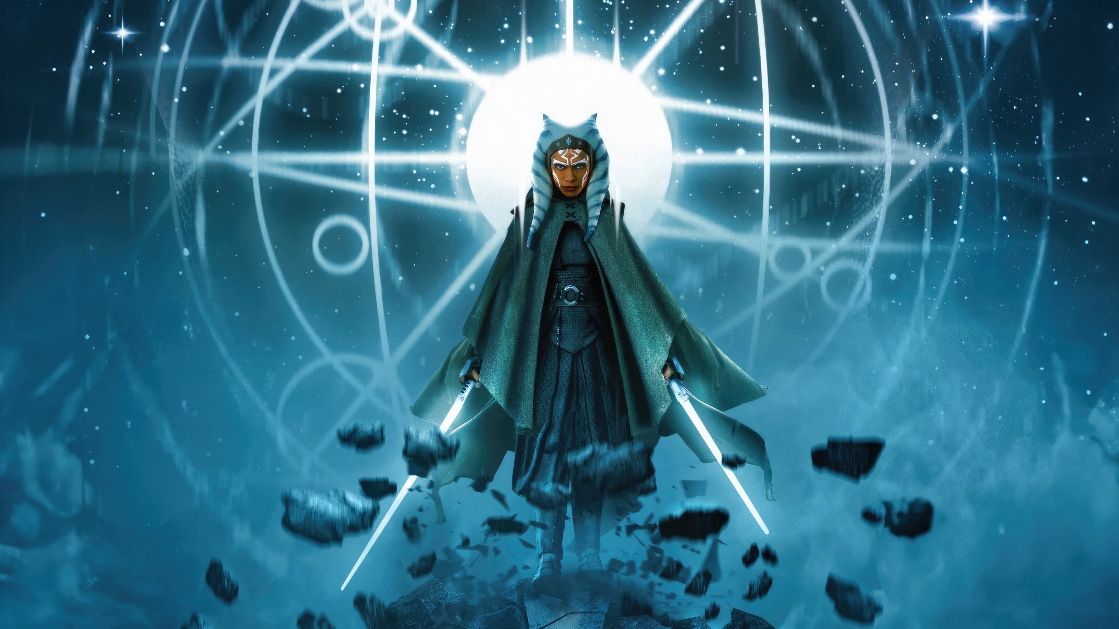 Star Wars Ahsoka Tano with Lightsabers HD Wallpaper