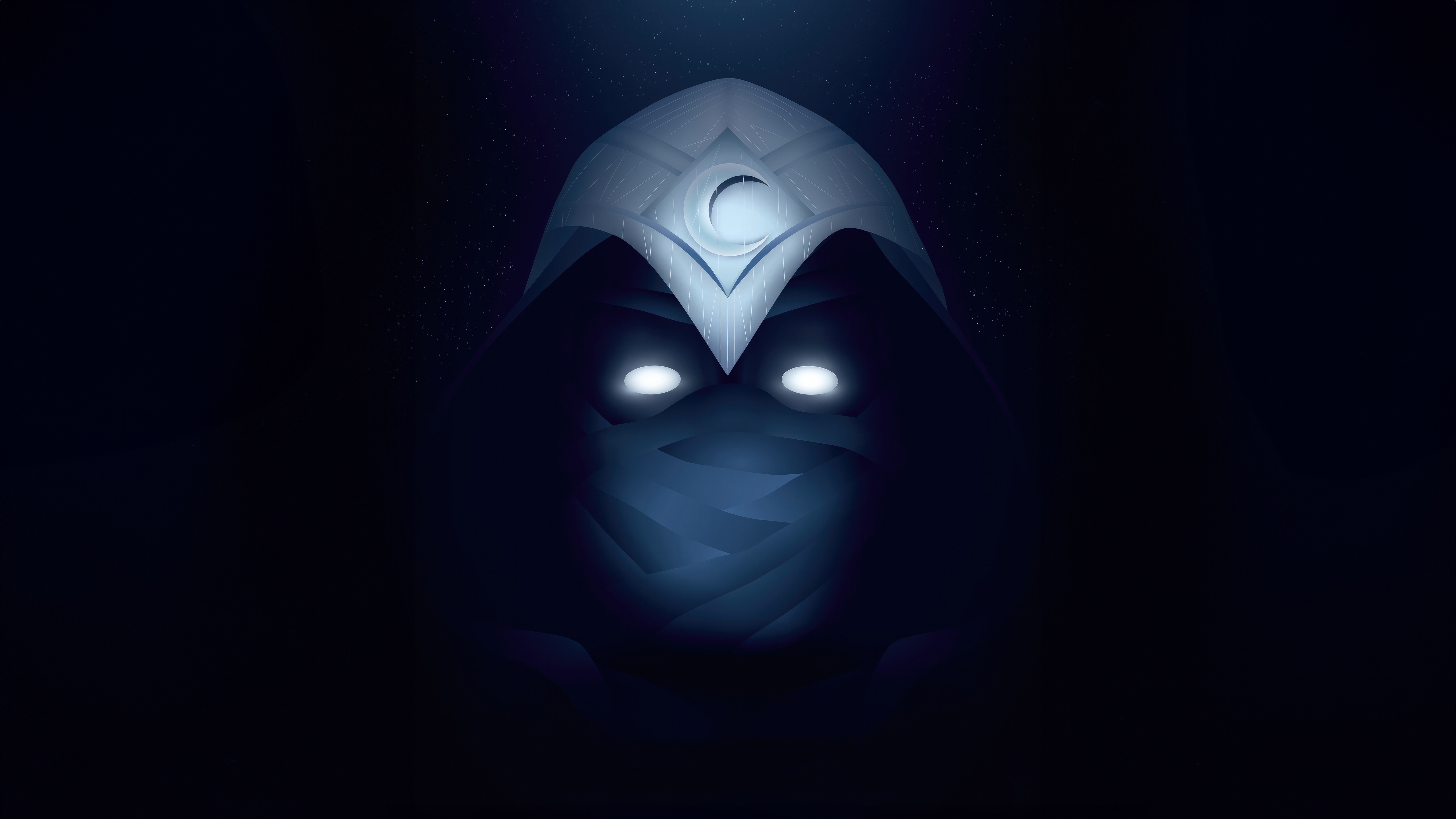 Moon Knight Face Minimal HD Wallpaper
