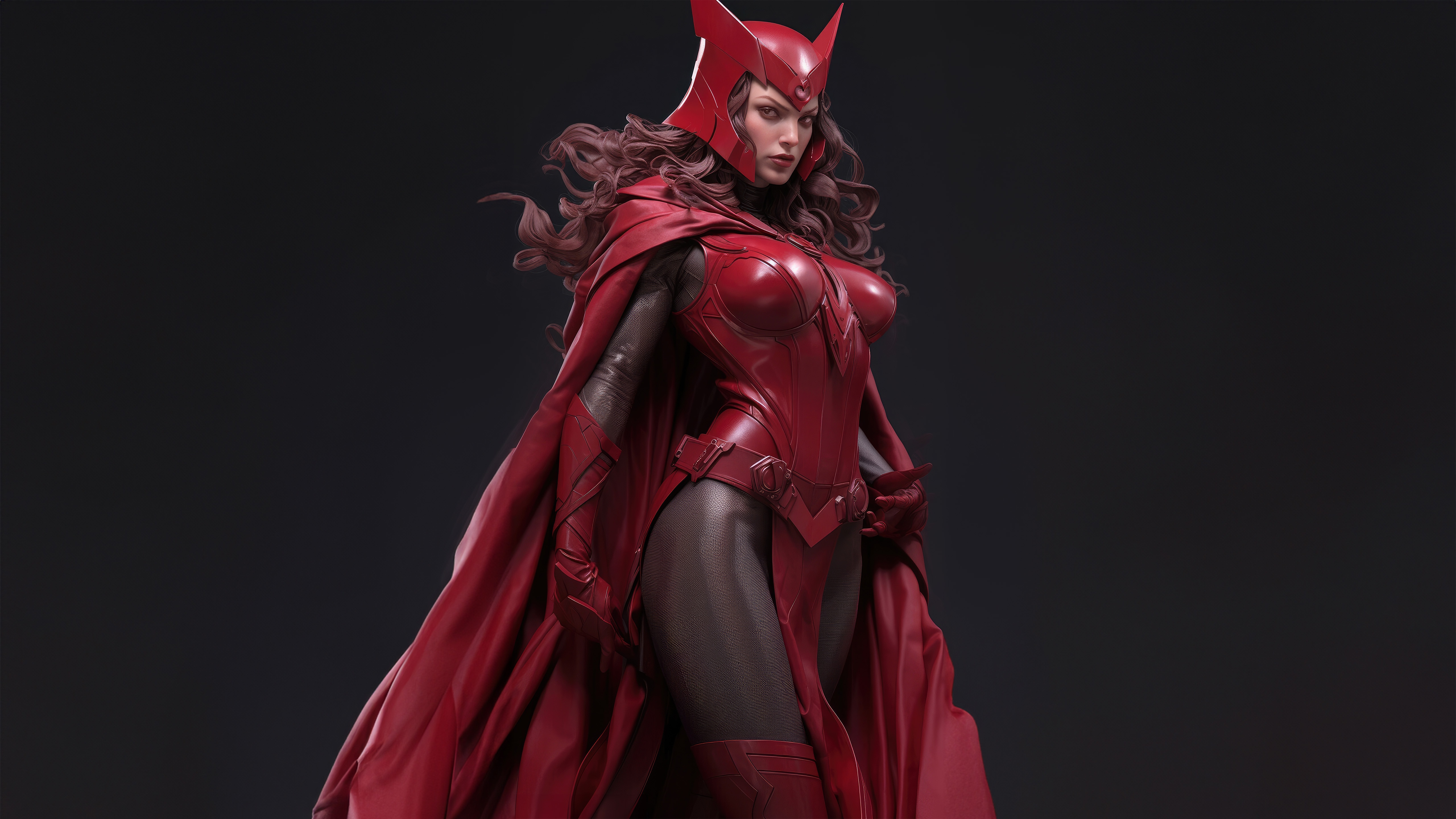Scarlet Witch Fantasy Art HD Wallpaper