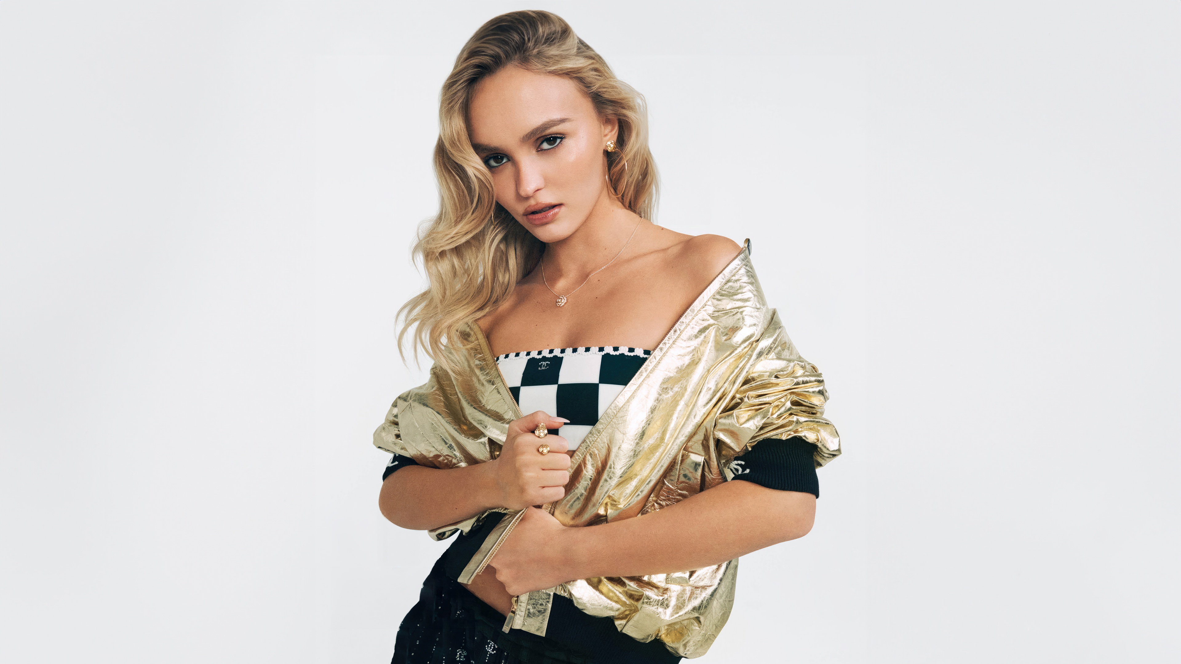 Lily Rose Depp for Elle US 2023 HD Wallpaper