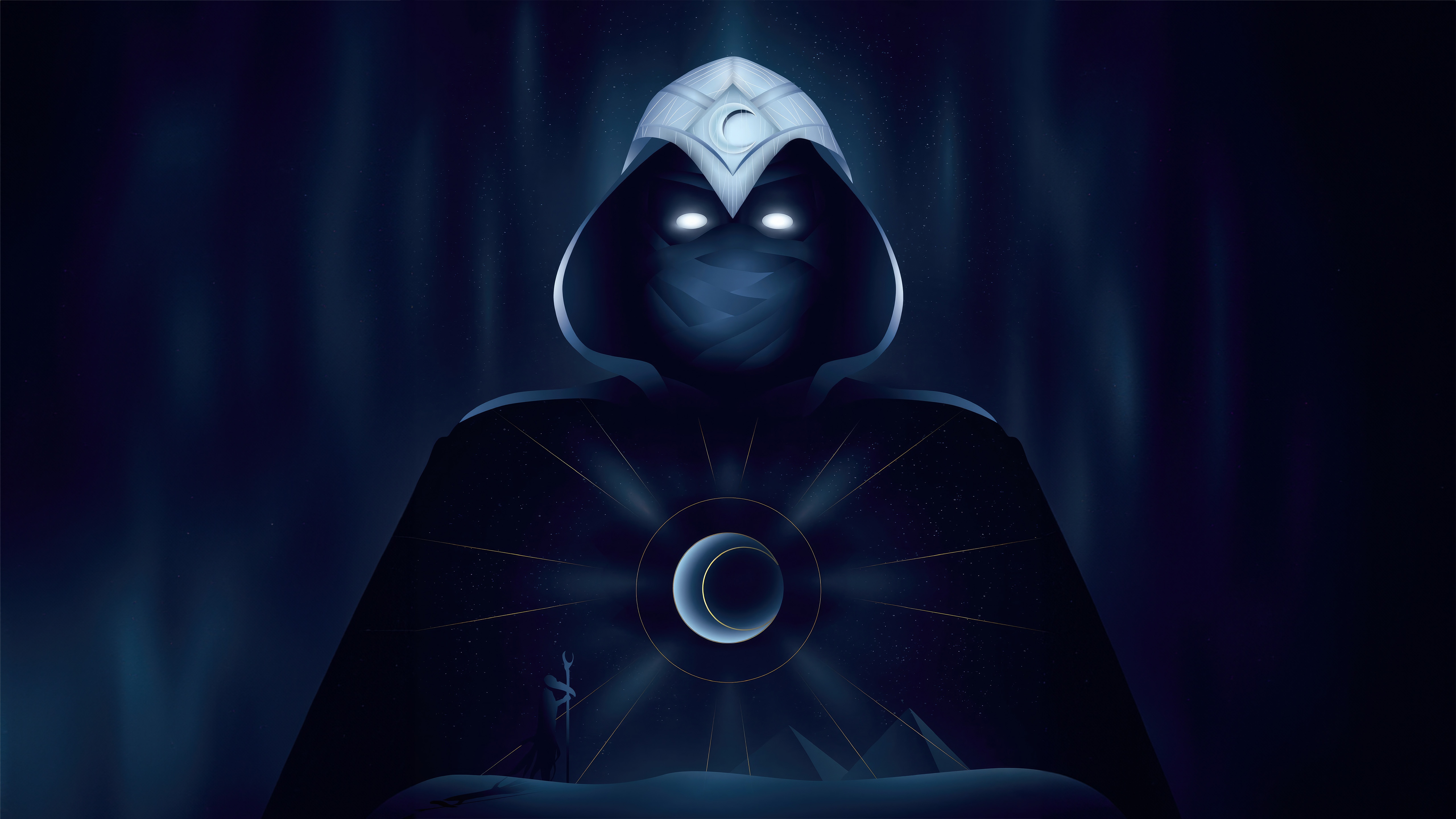 Moon Knight Minimalist Art HD Wallpaper