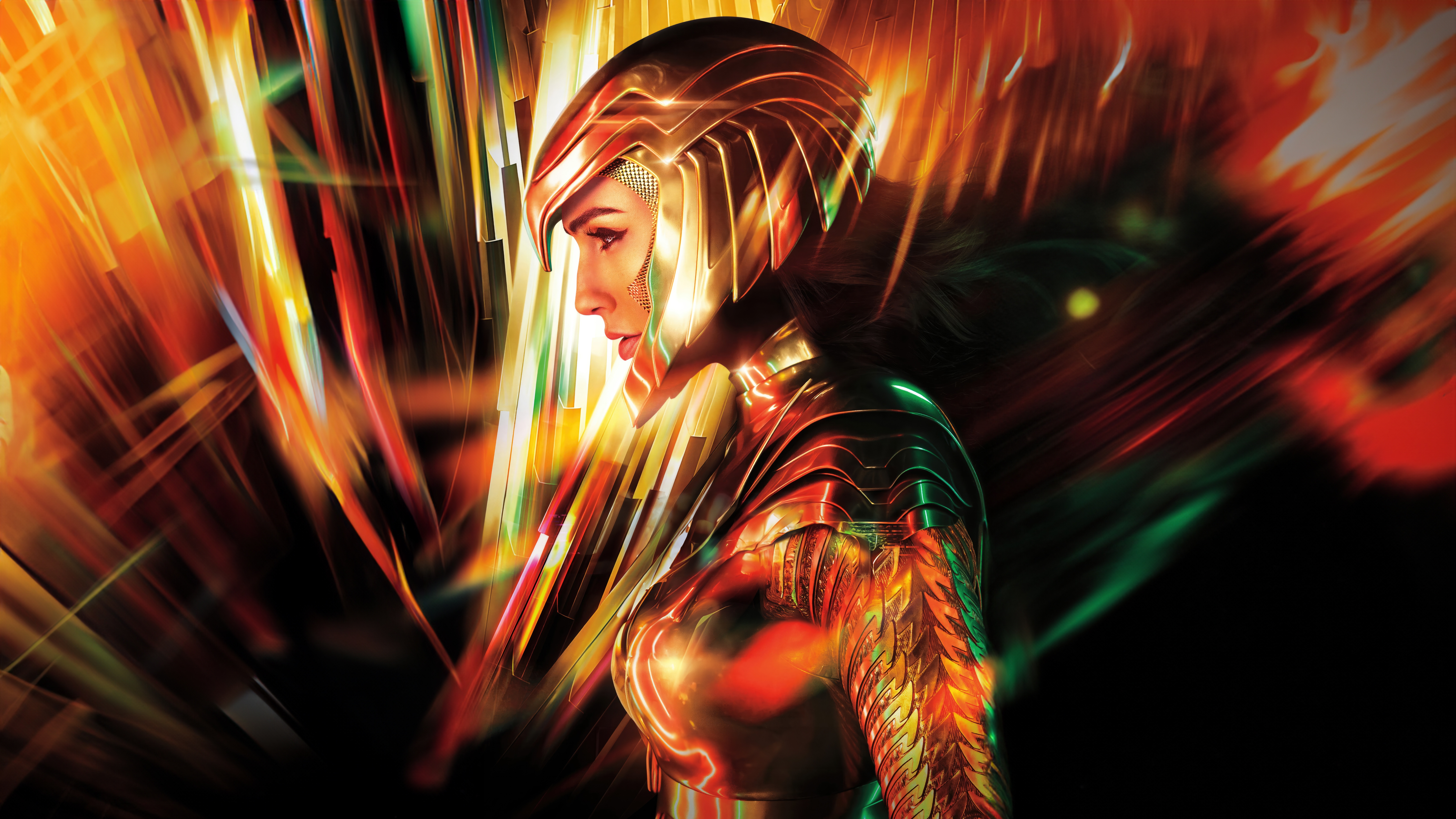 Wonder Woman in Golden Armor HD Wallpaper