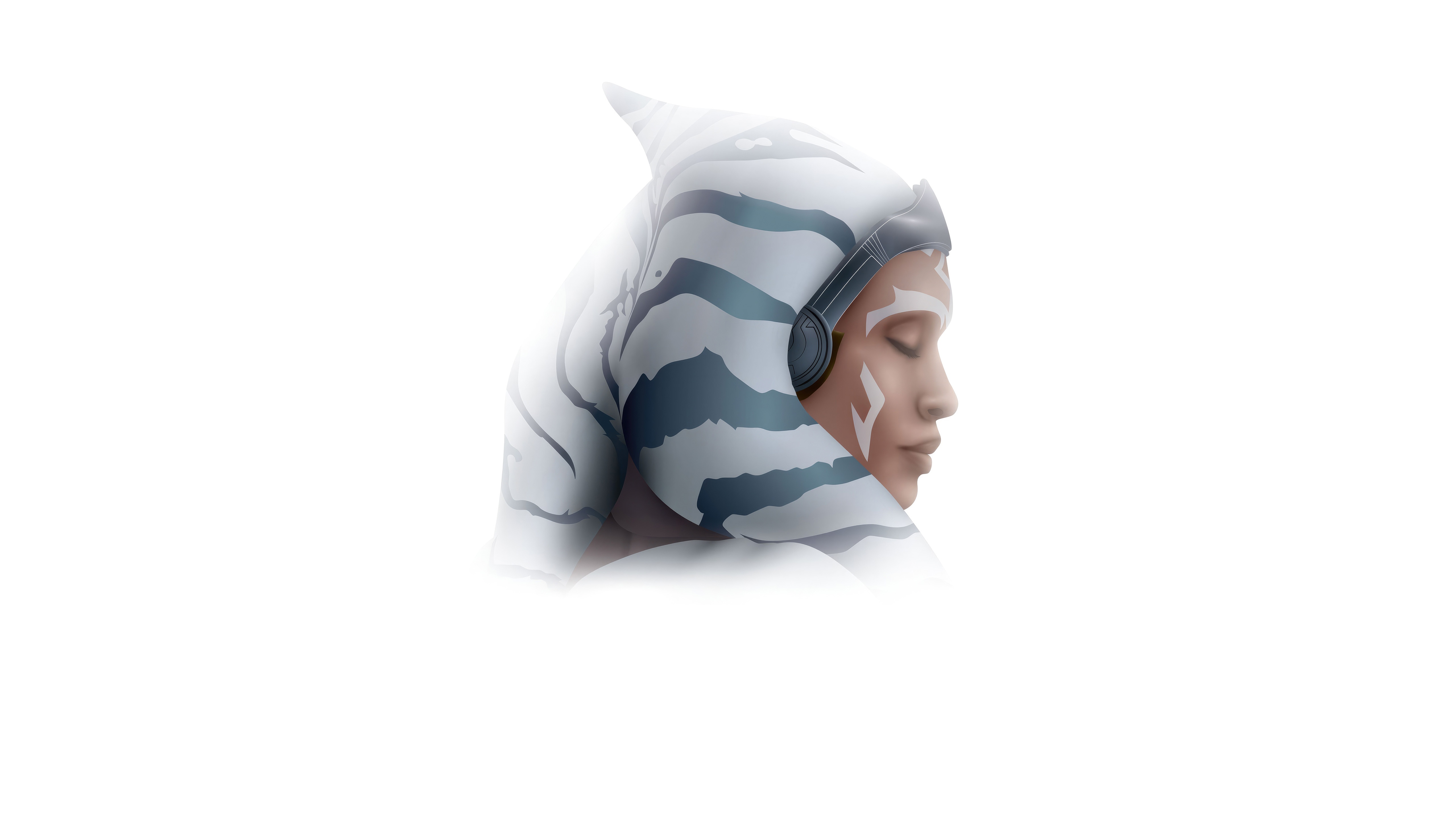 Ahsoka Tano in White HD Wallpaper