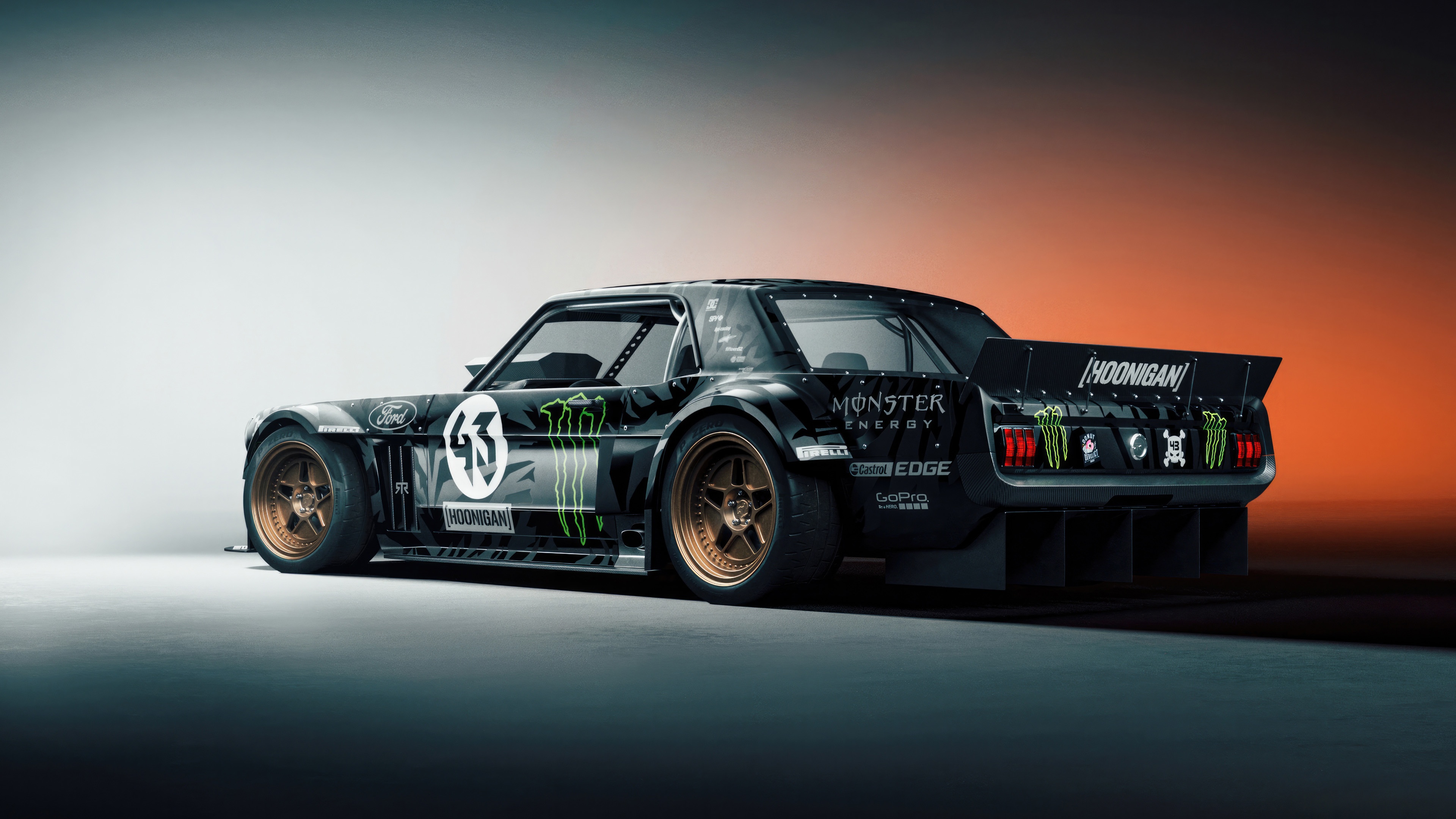 Monster Energy Hoonigan Ford Mustang HD Wallpaper