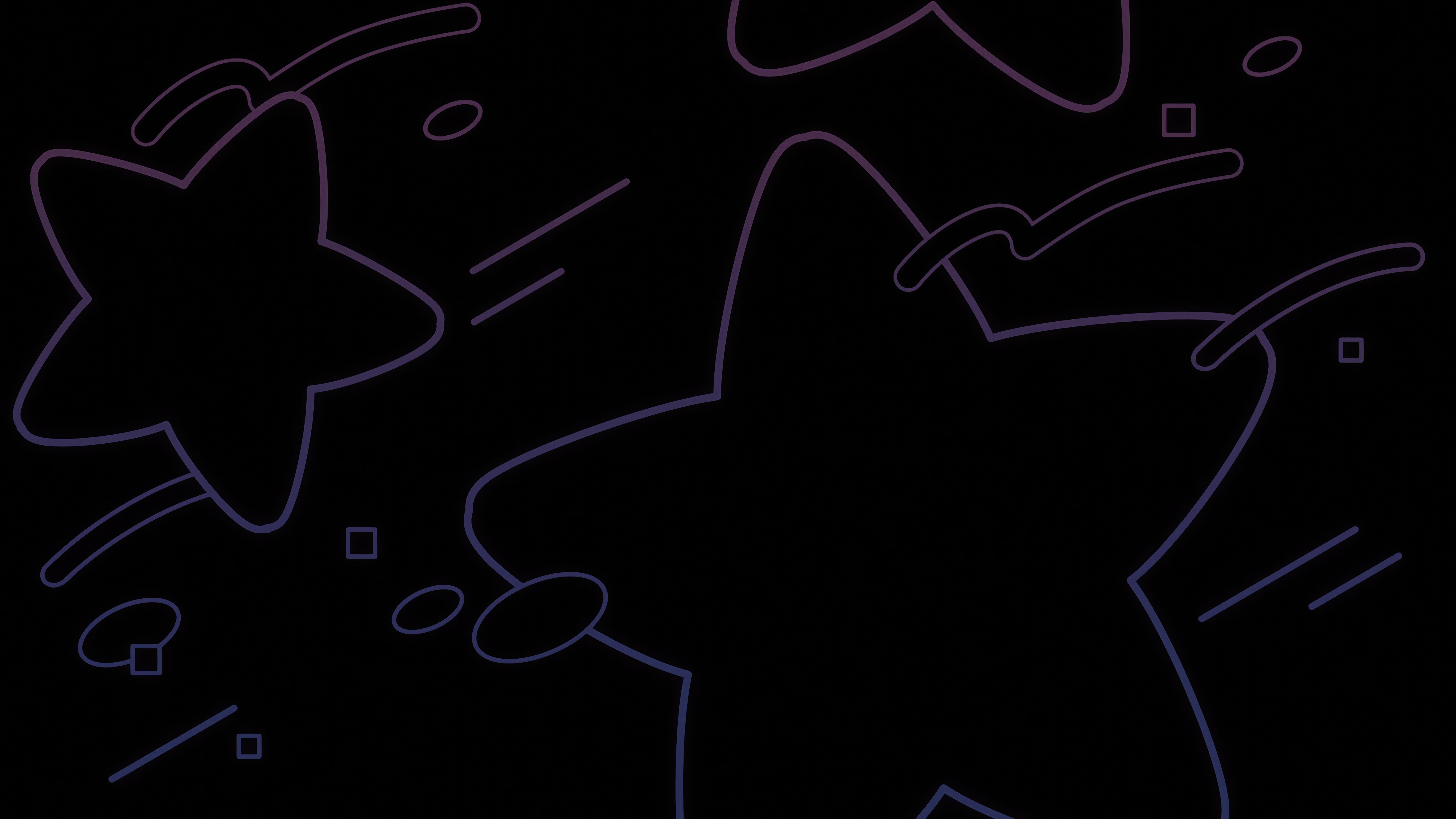 Abstract Stars and Shapes HD Wallpaper