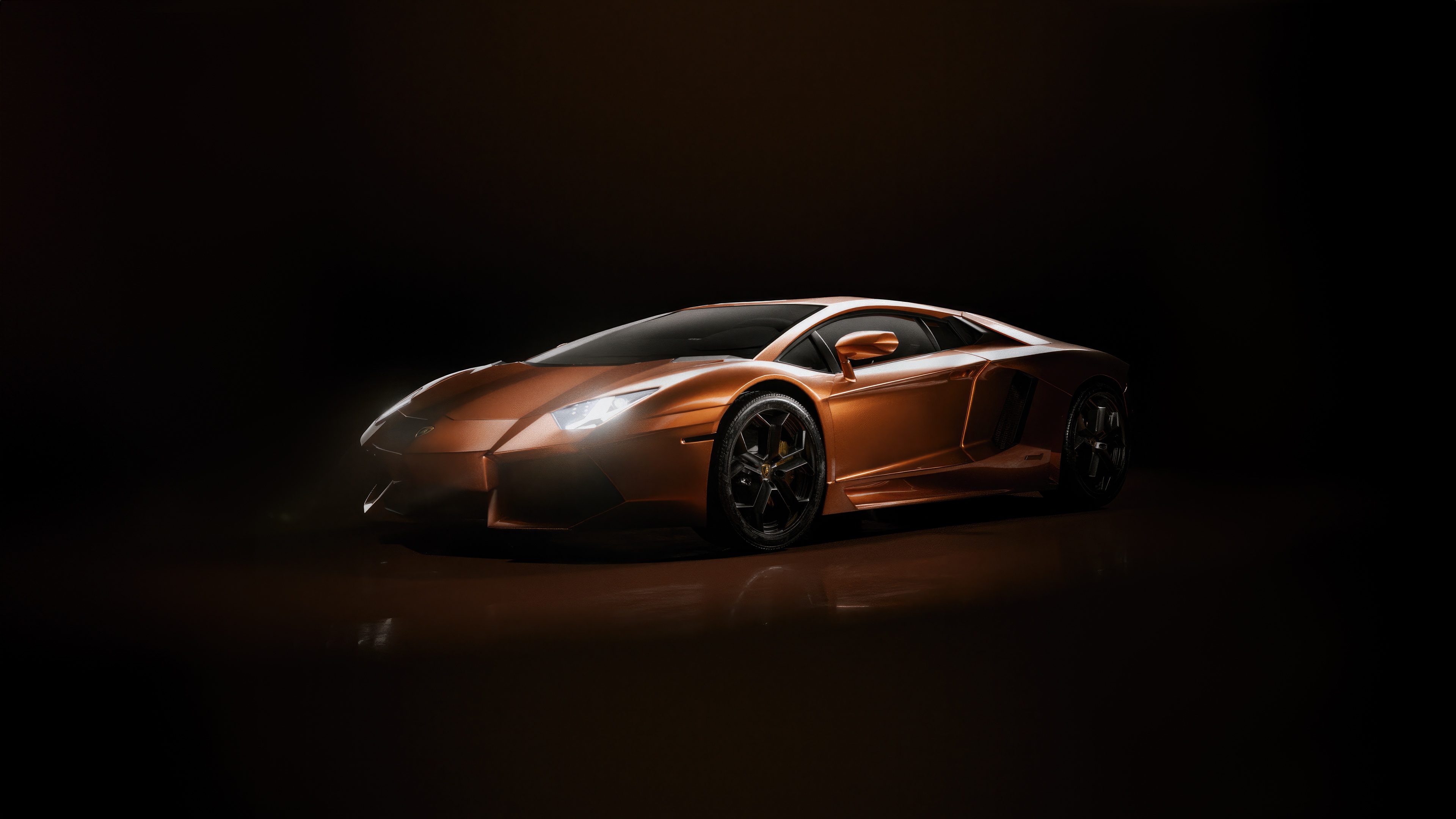 Orange Lamborghini Aventador LP 700 HD Wallpaper