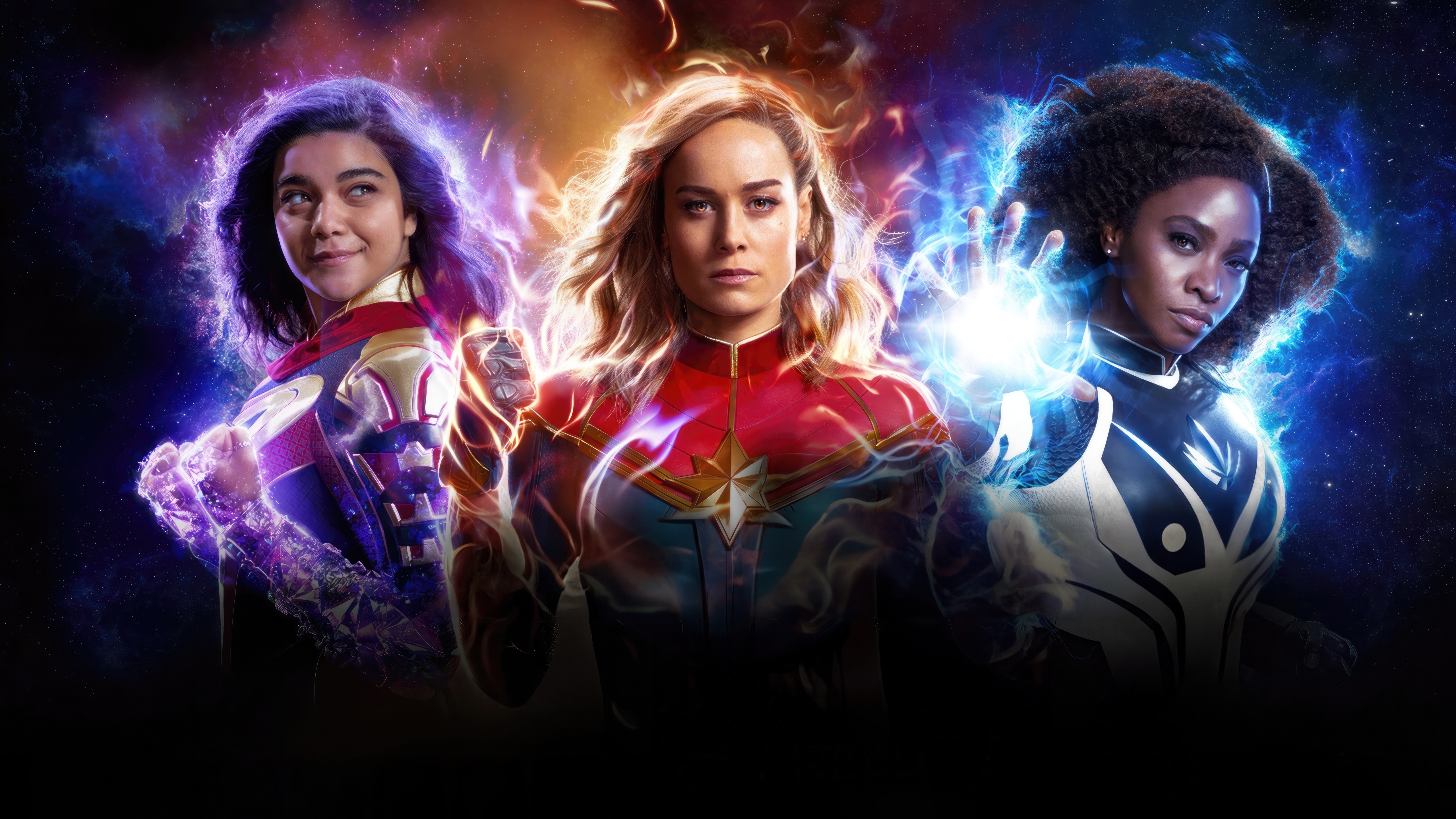 The Marvels Movie Superheroes HD Wallpaper
