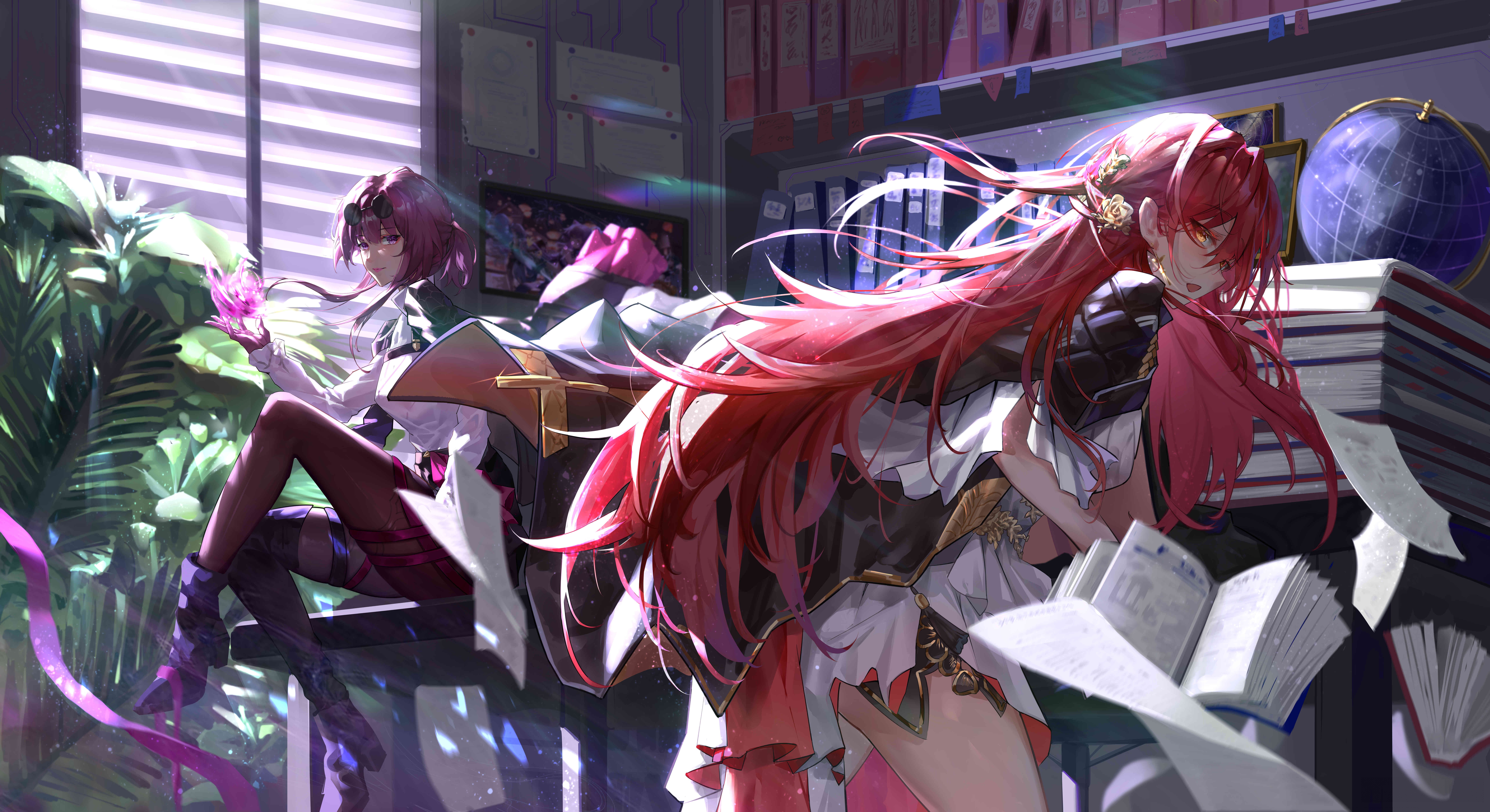 Kafka and Himeko from Honkai Star Rail HD Wallpaper