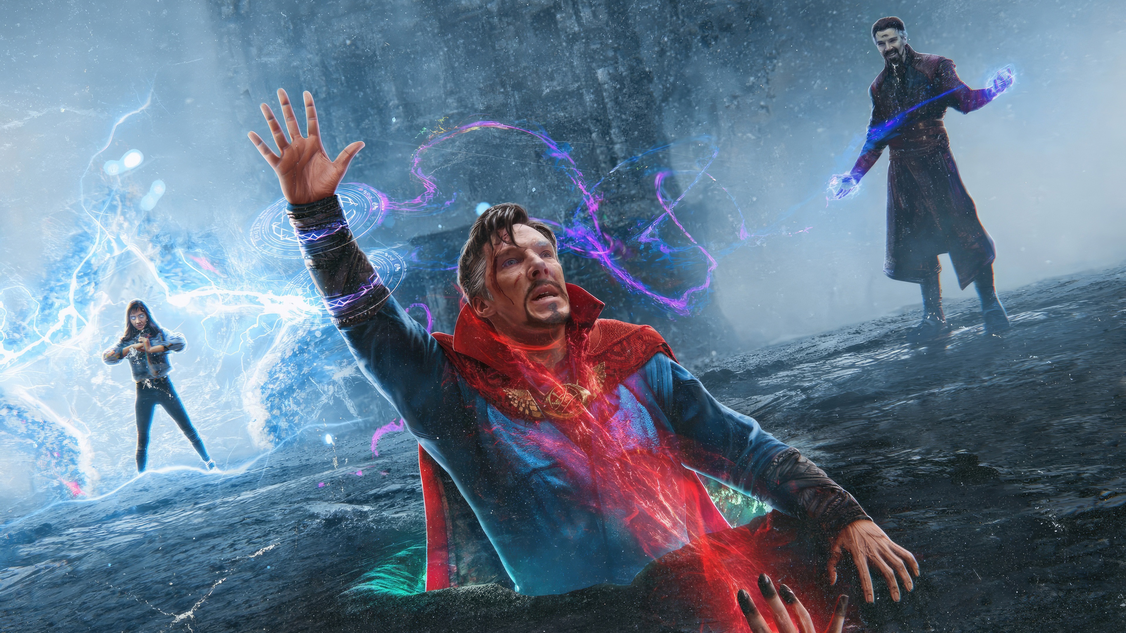 Doctor Strange and America Chavez in Multiverse of Madness HD Wallpaper