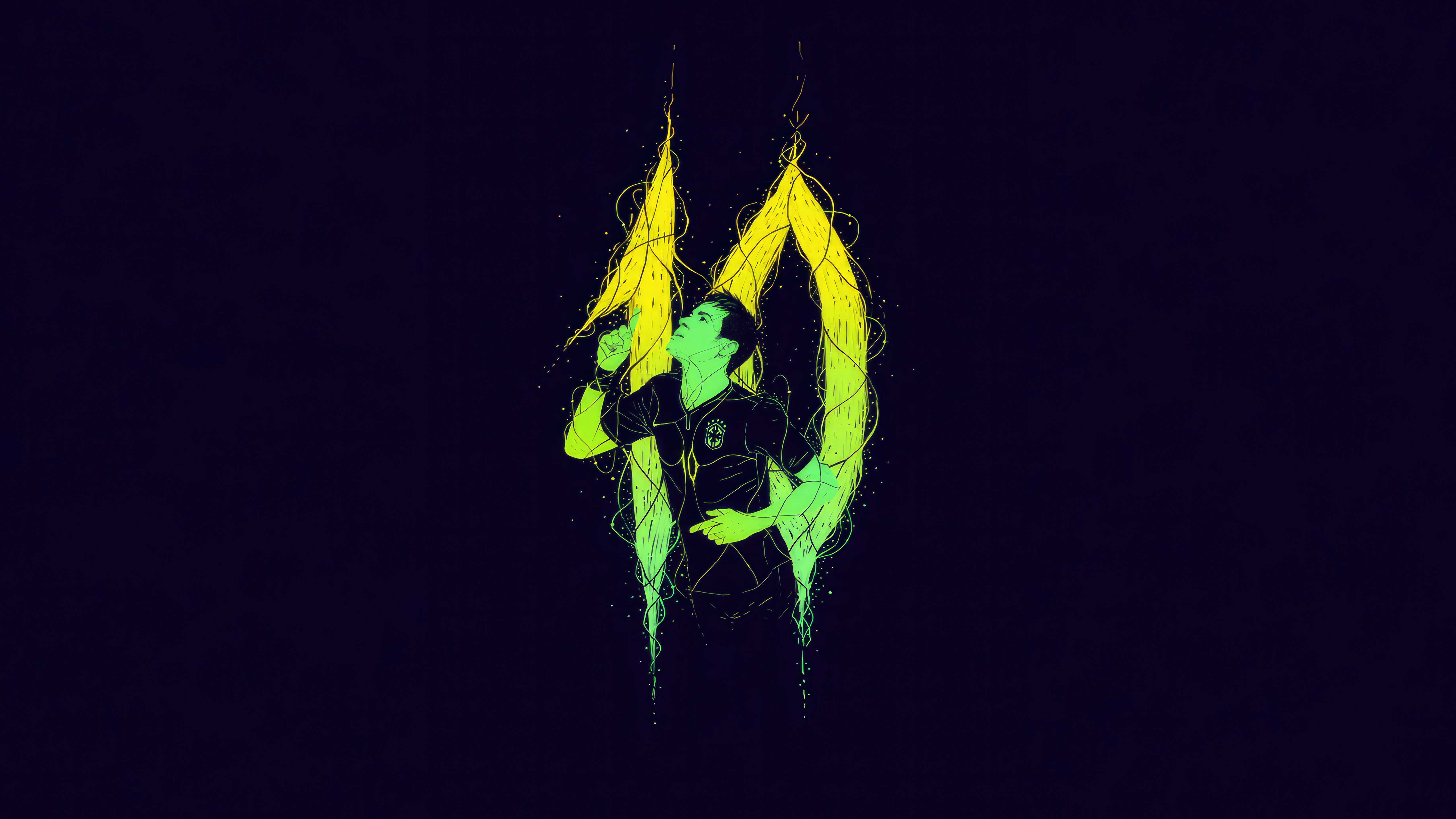 Neymar Jr. illustration with number 10 HD Wallpaper