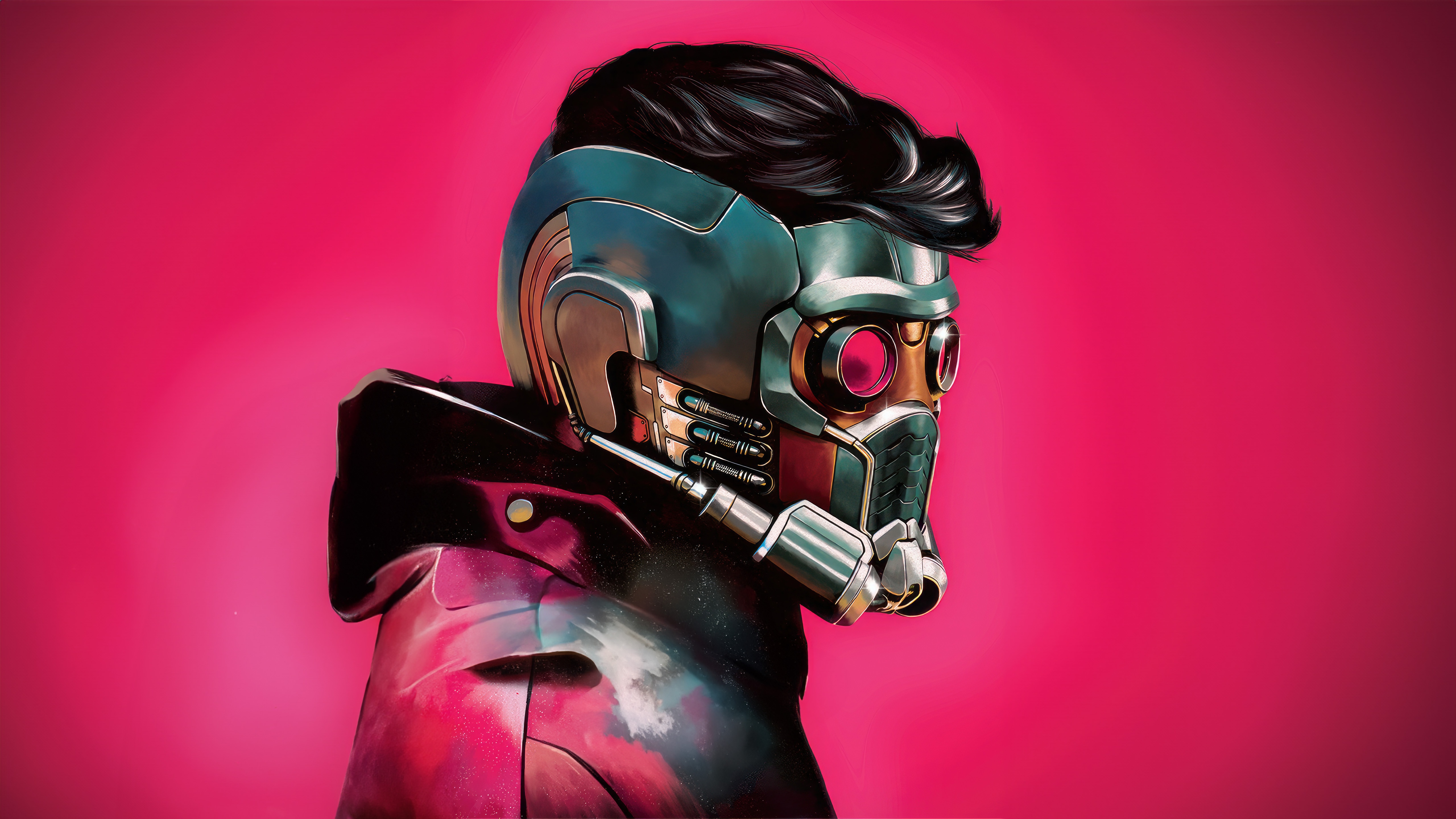 Star Lord in a helmet and jacket HD Wallpaper