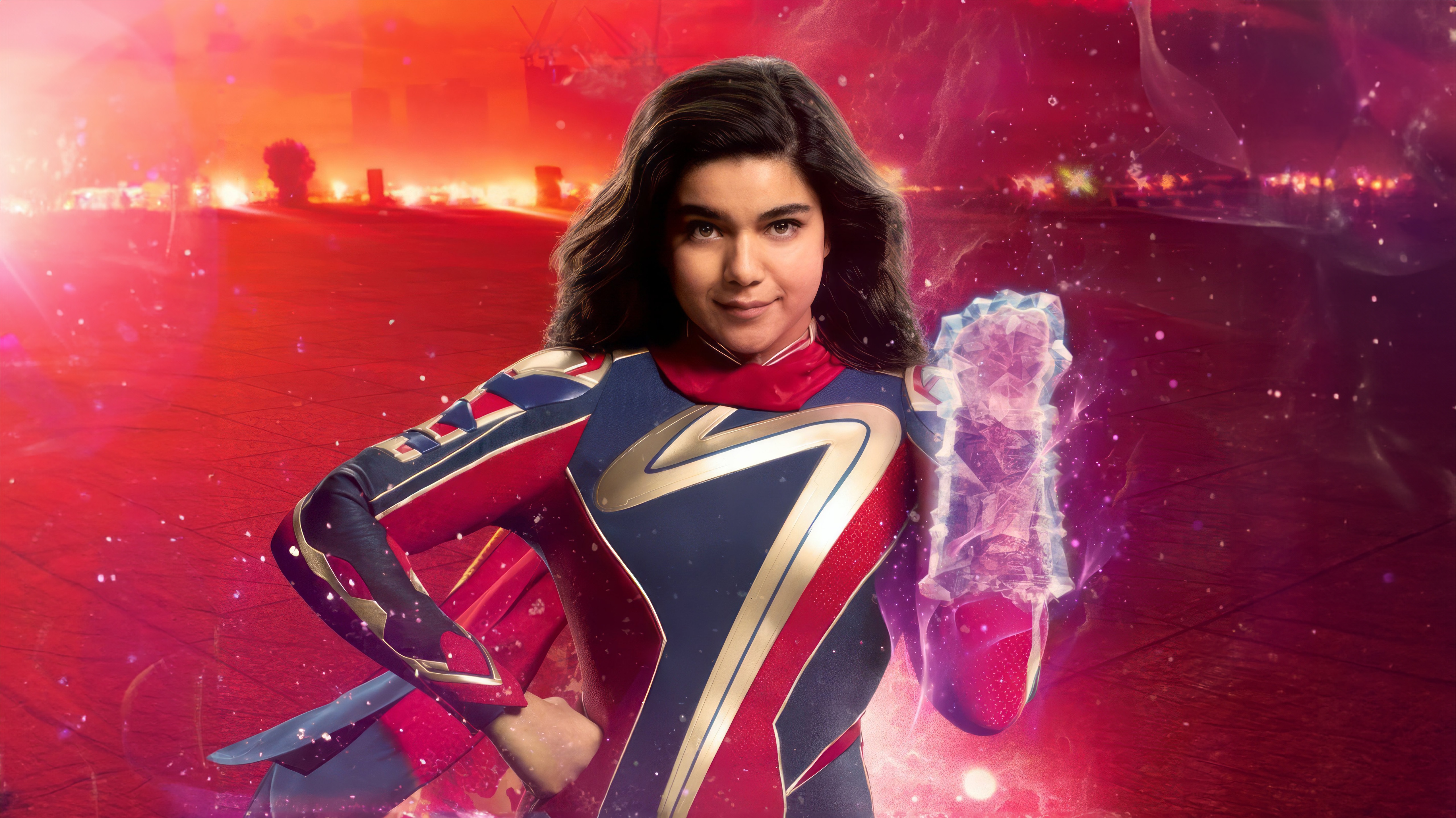 Iman Vellani as Ms. Marvel HD Wallpaper