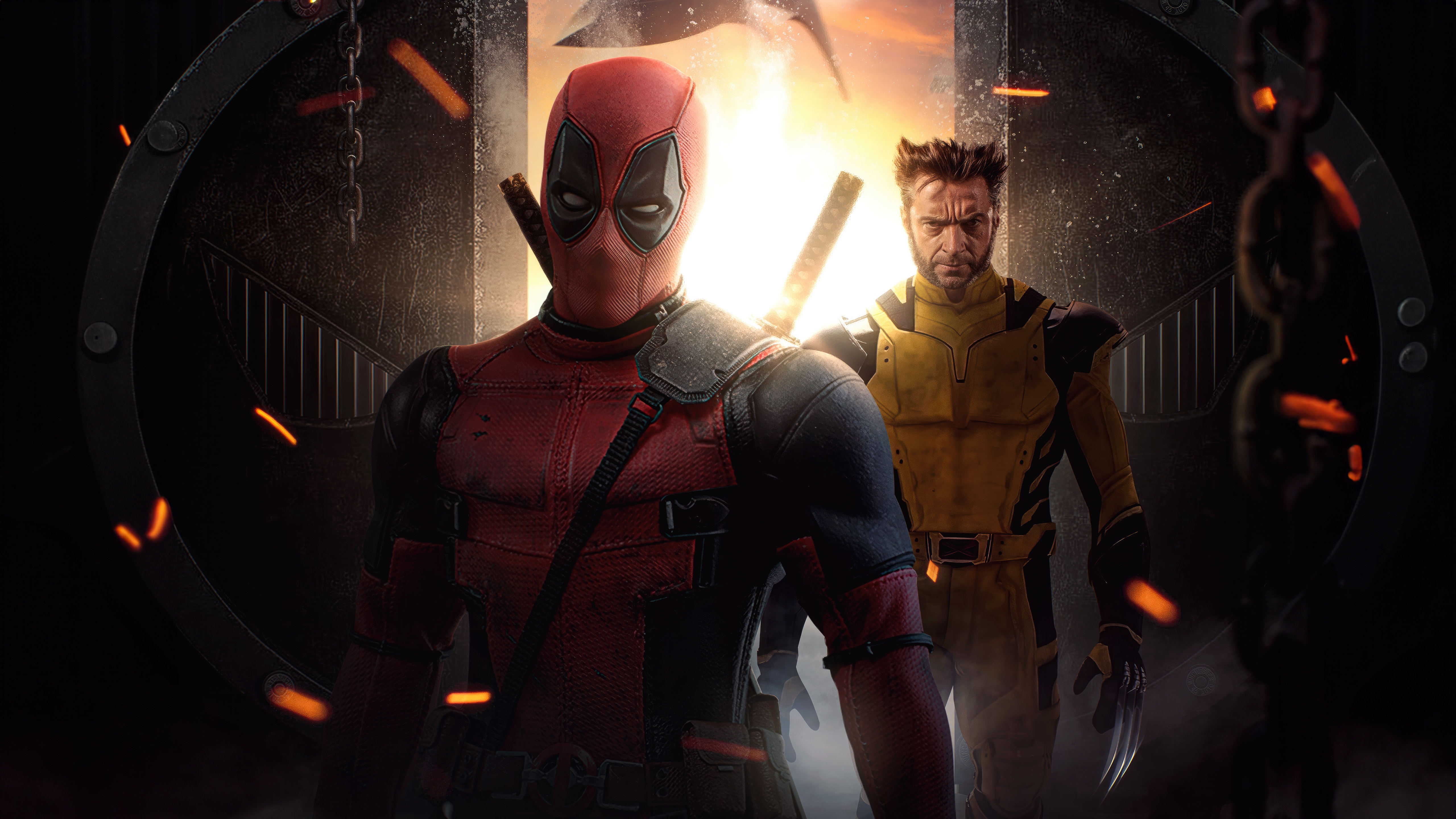 Deadpool and Wolverine HD Wallpaper