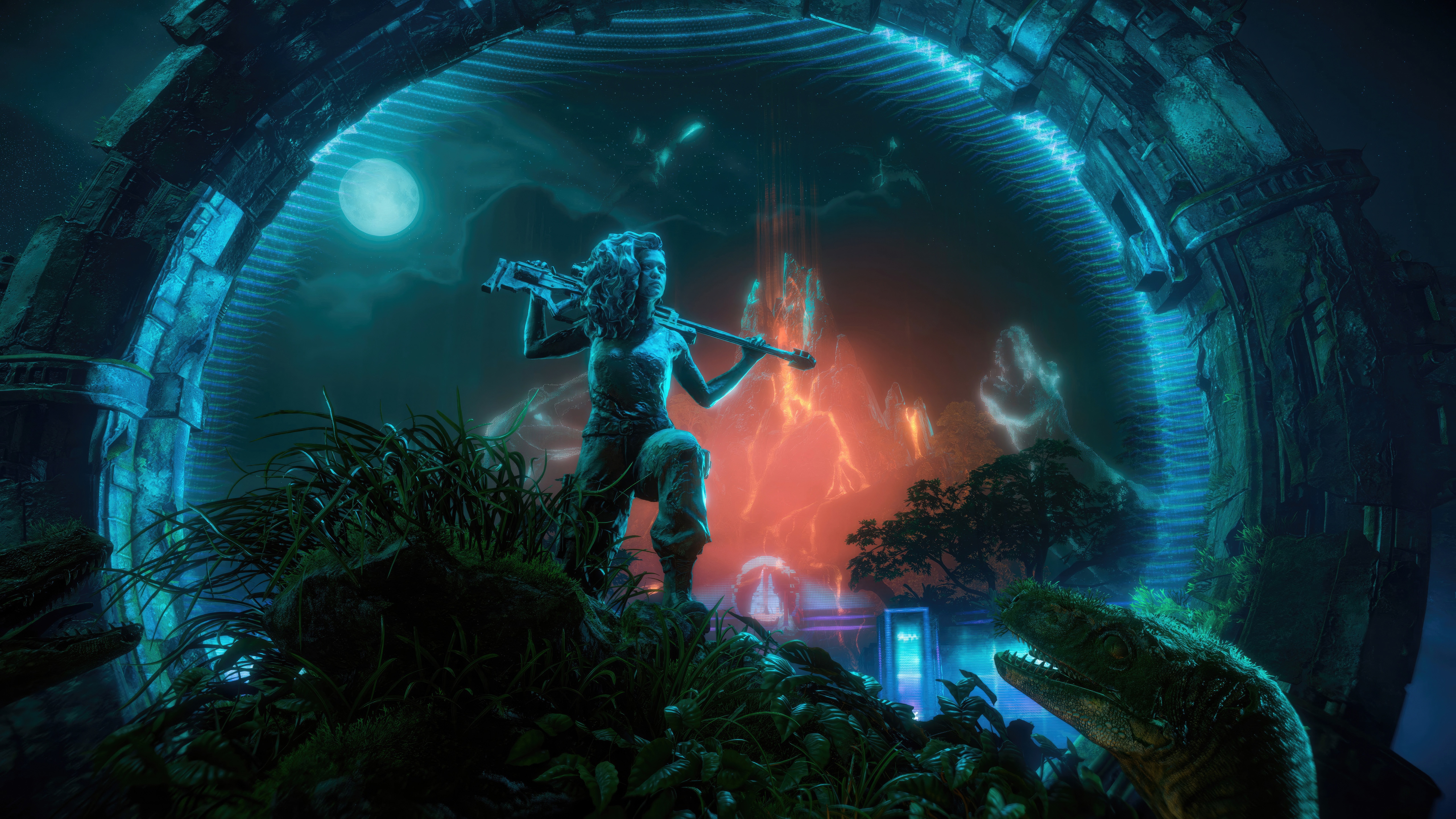 Horizon Forbidden West: Aloy and a portal HD Wallpaper
